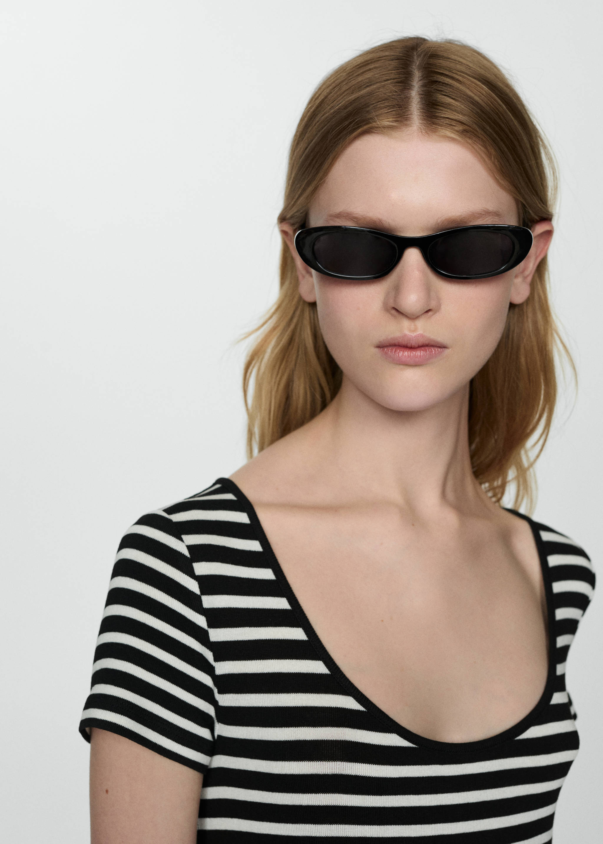 Vestido rayas manga corta - Detalle del artículo 1