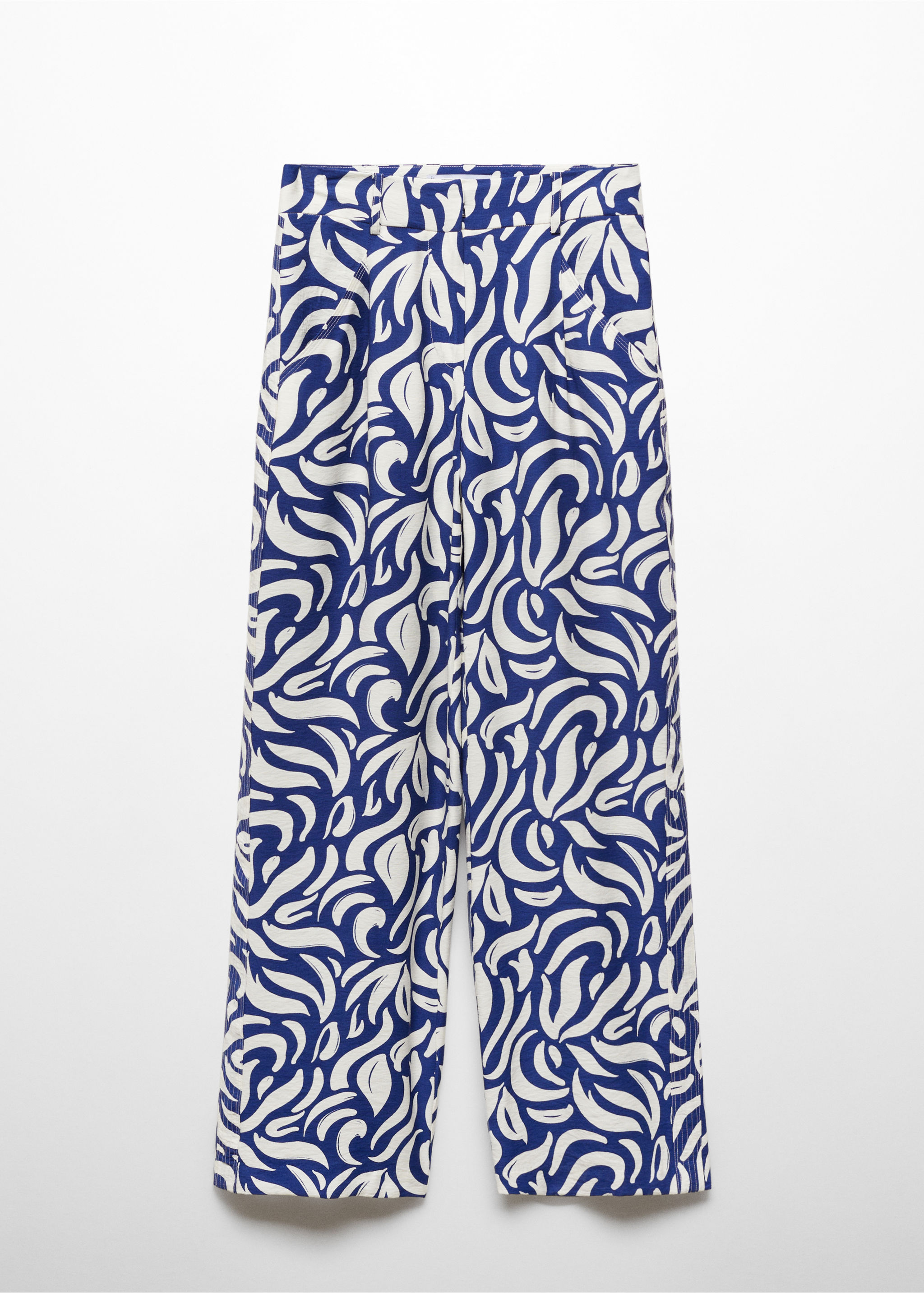 Gemusterte Wideleg-Bundfaltenhose - Artikel ohne Model