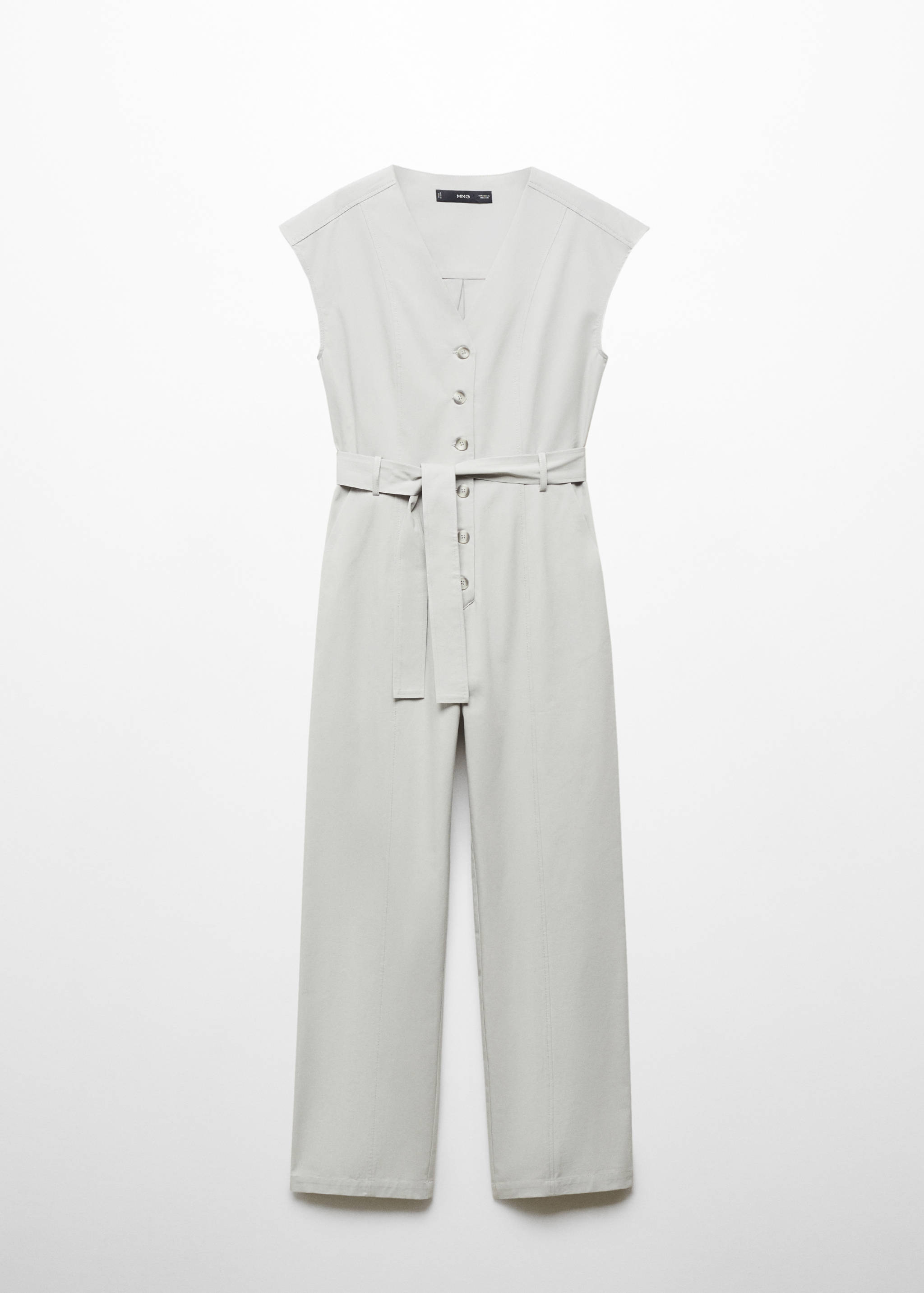 Jumpsuit aus 100 % Baumwolle mit Schleife - Artikel ohne Model