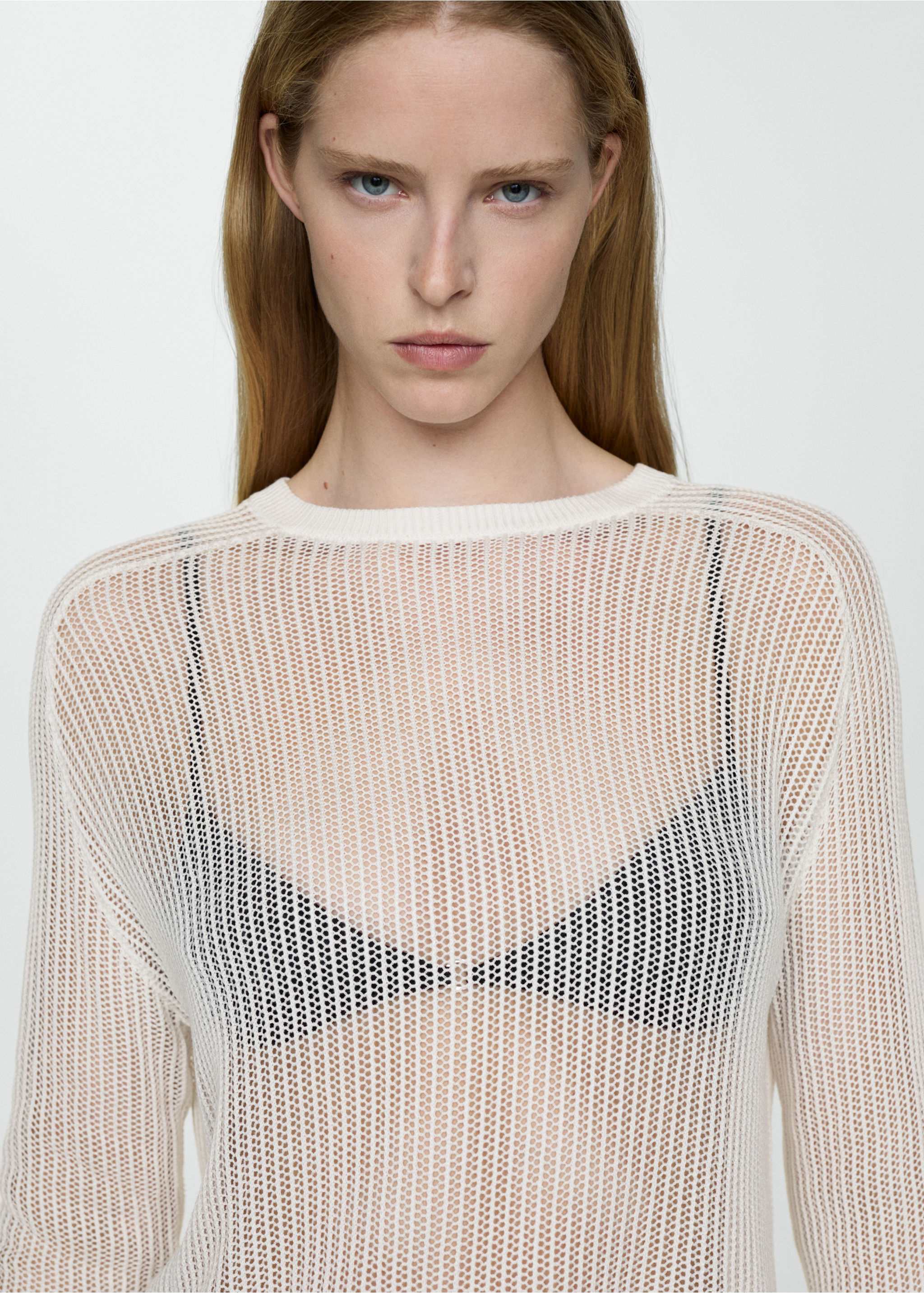 Pull-over semi-transparent maille - Détail de l'article 1