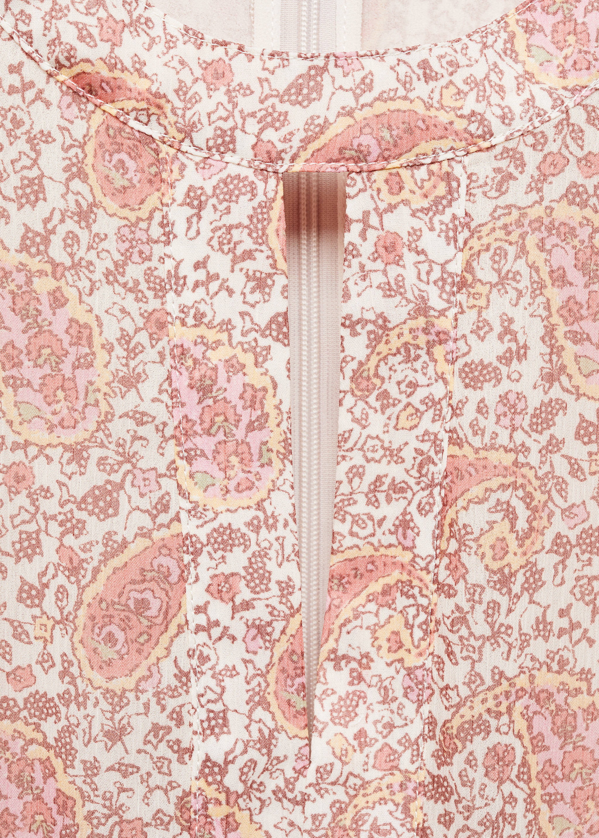 Paisley-Kleid mit Schlitzen - Detail des Artikels 8