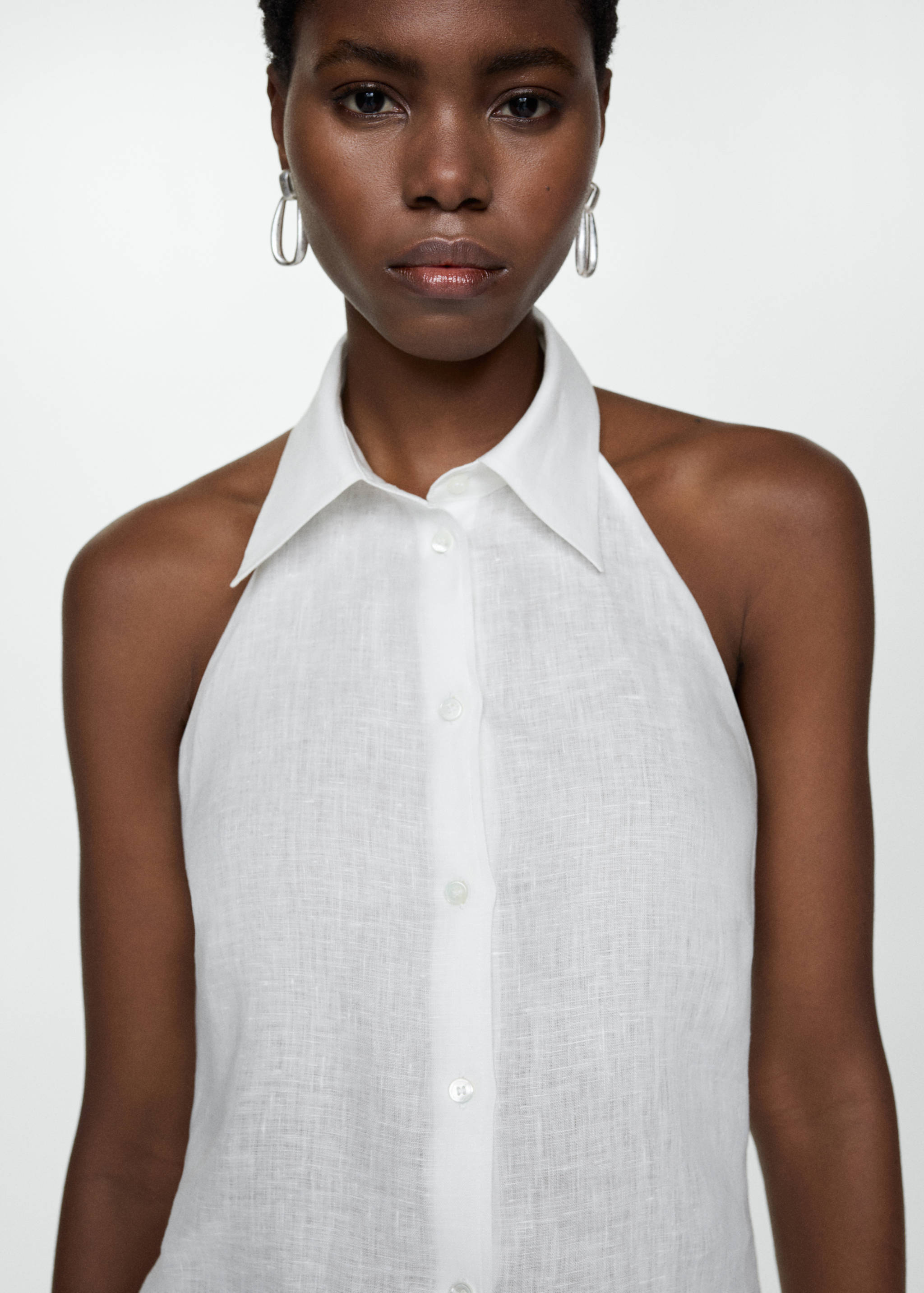 100% linen halter top - Details of the article 1