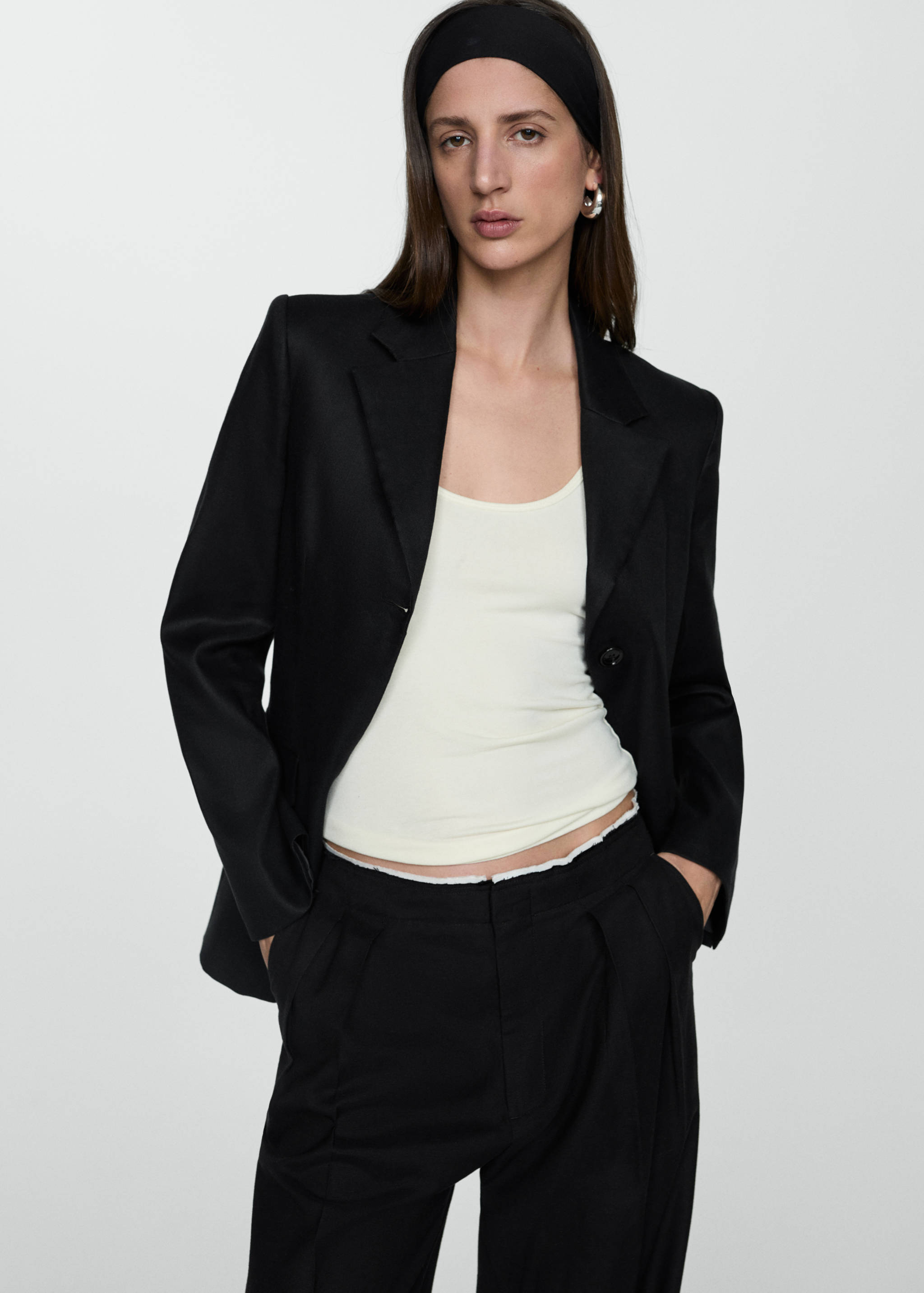 Παντελόνι πιέτες ρέλι αντίθεση - Λεπτομέρεια του προϊόντος 1