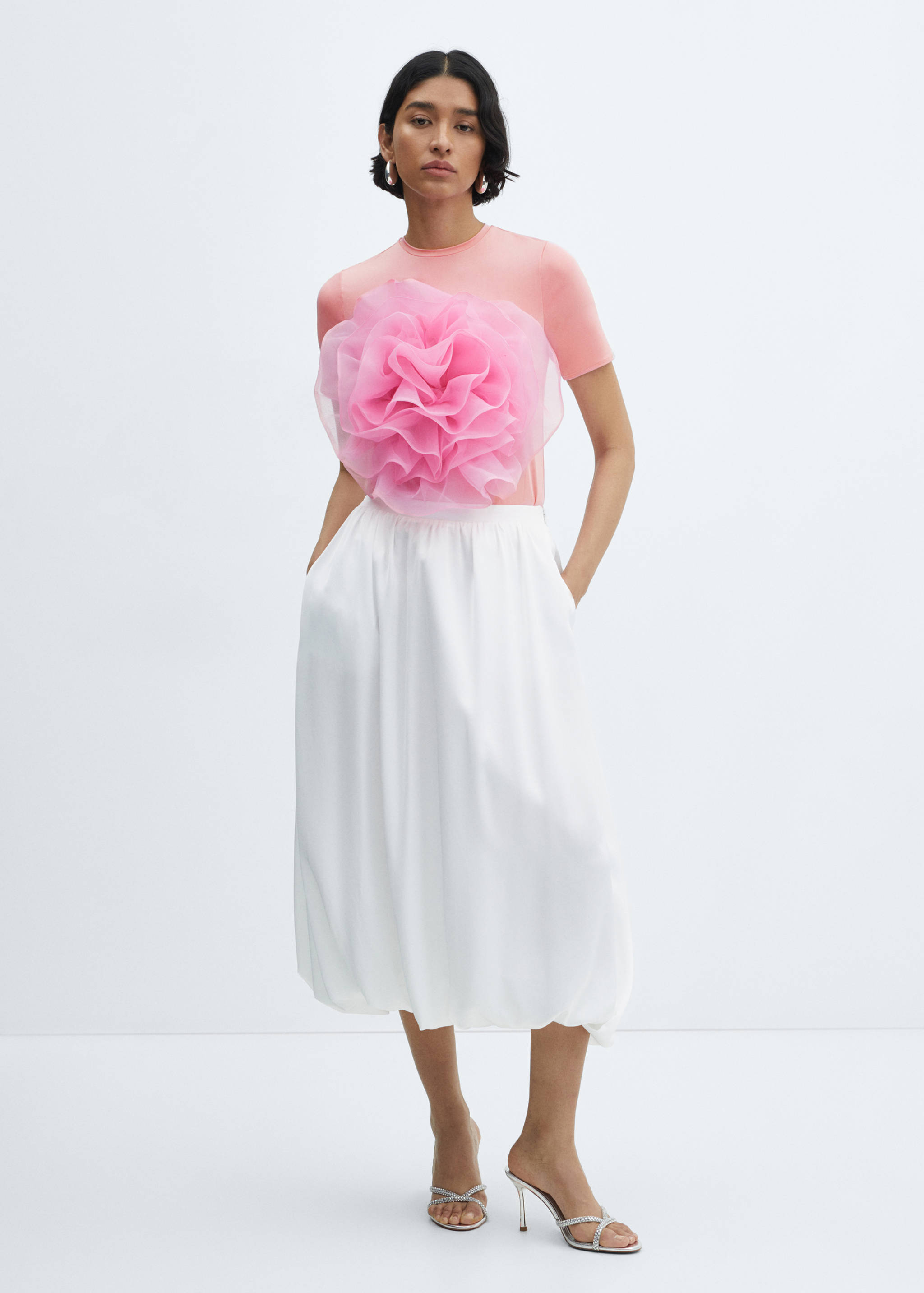Flared midi-skirt - General plane