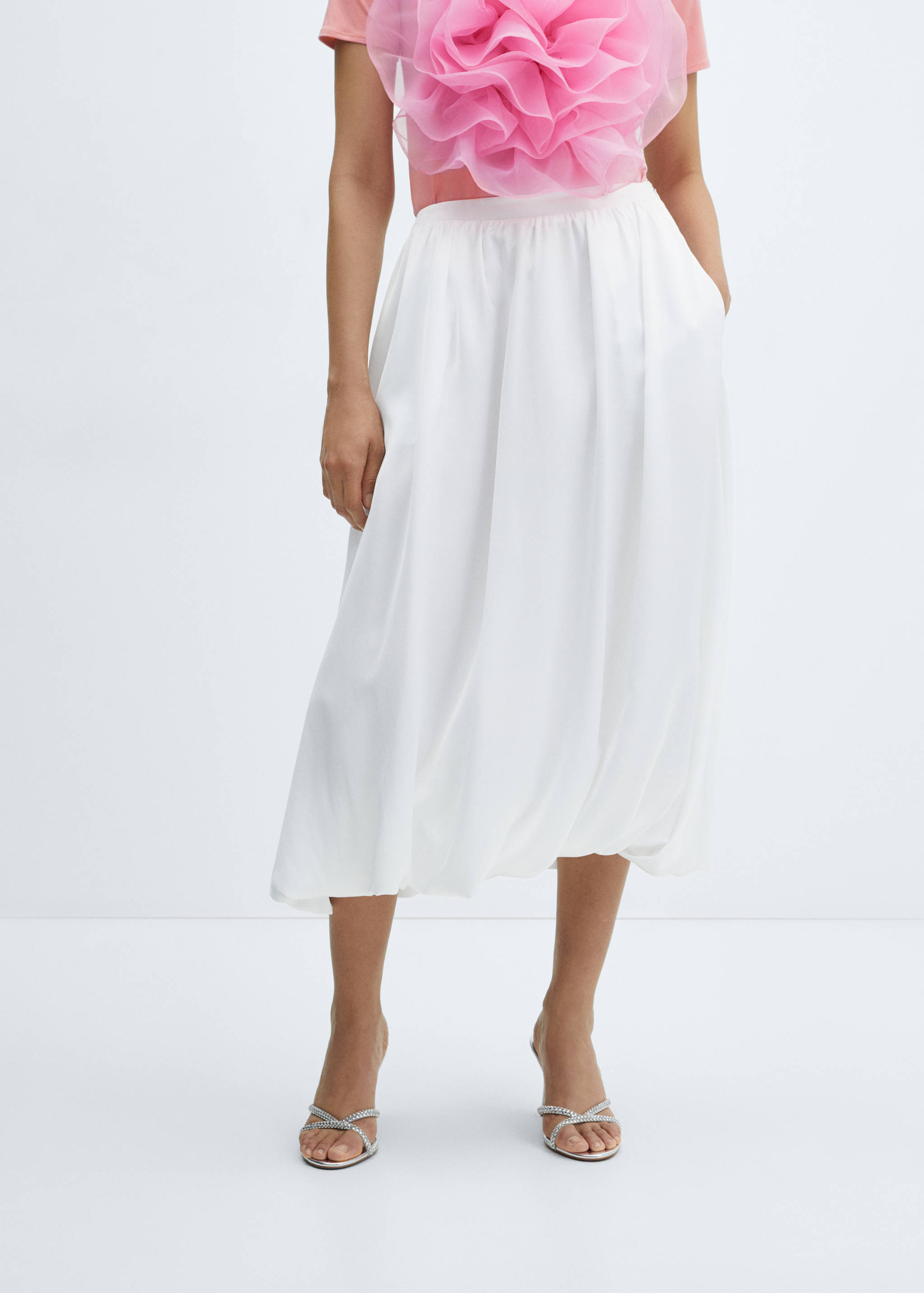 Flared midi-skirt - Medium plane