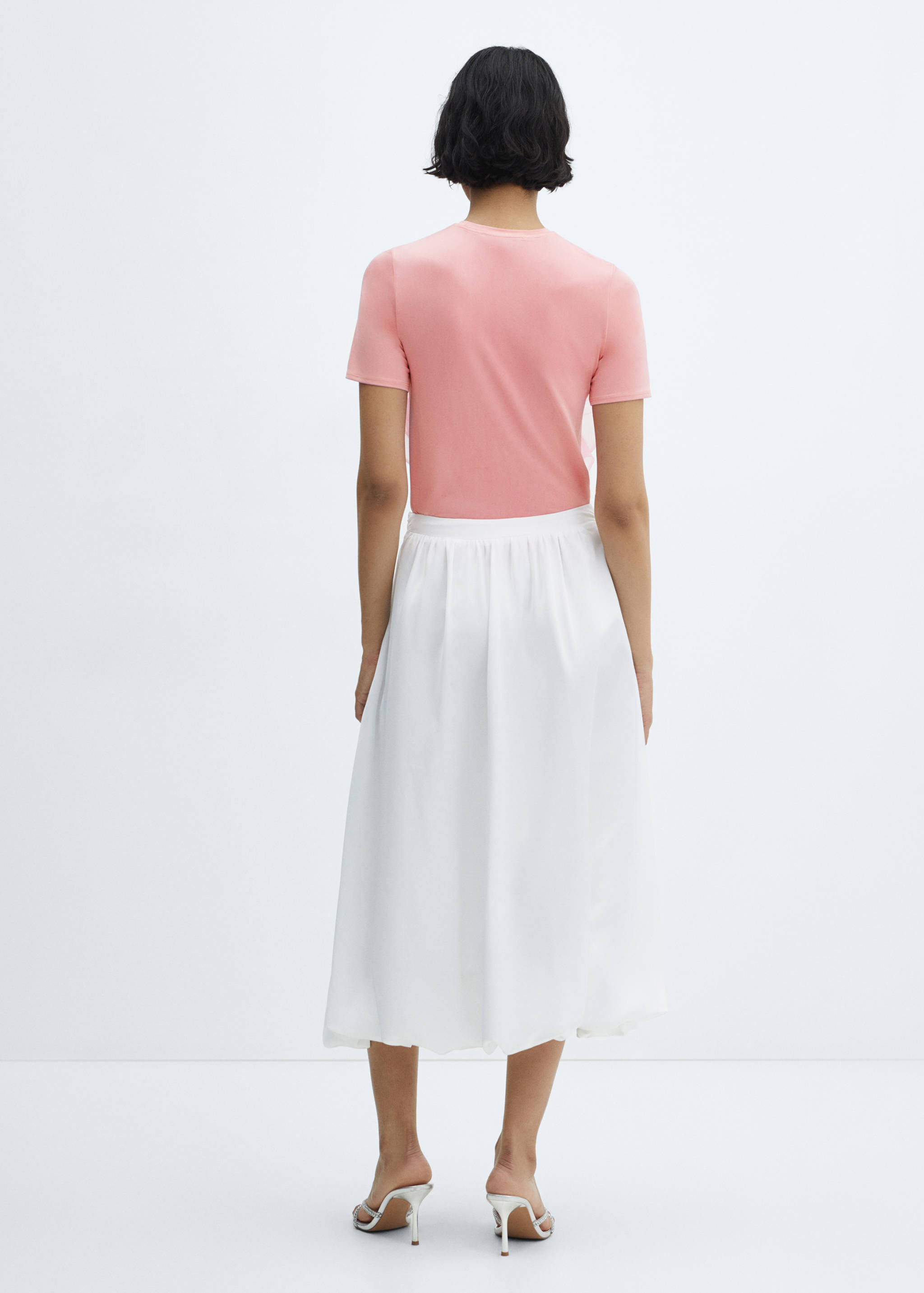 Flared midi-skirt - Reverse of the article