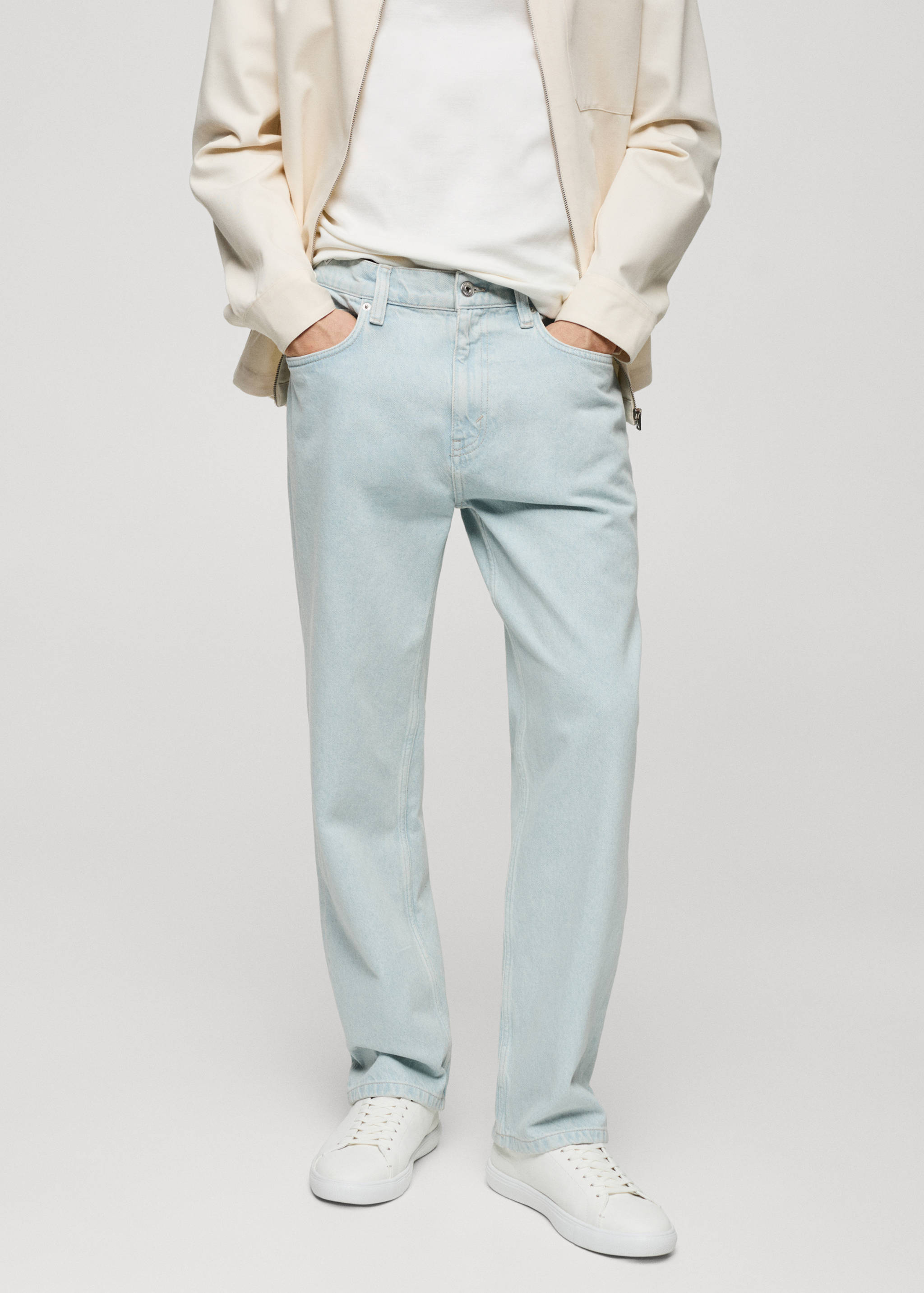 Texans relaxed fit efecte rentat - Pla mig