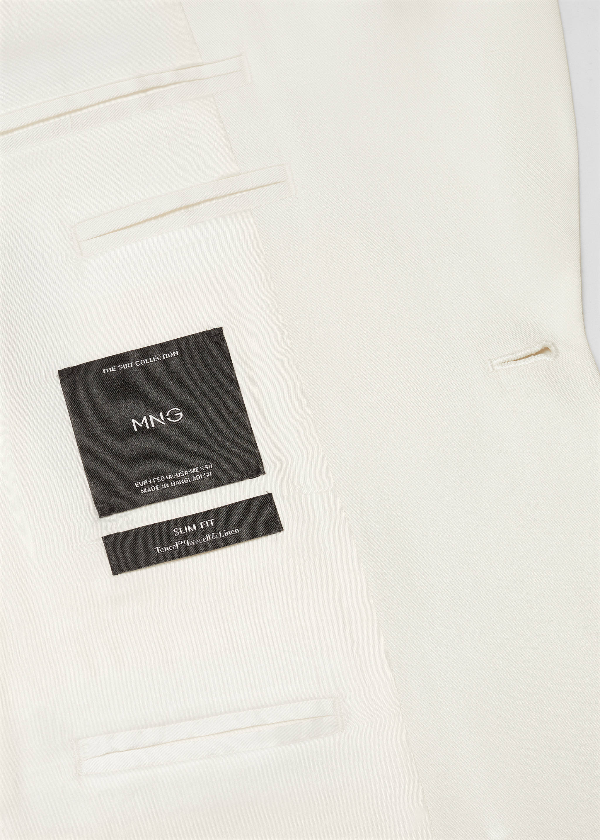 Veste smoking slim-fit Tencel lin - Détail de l'article 0