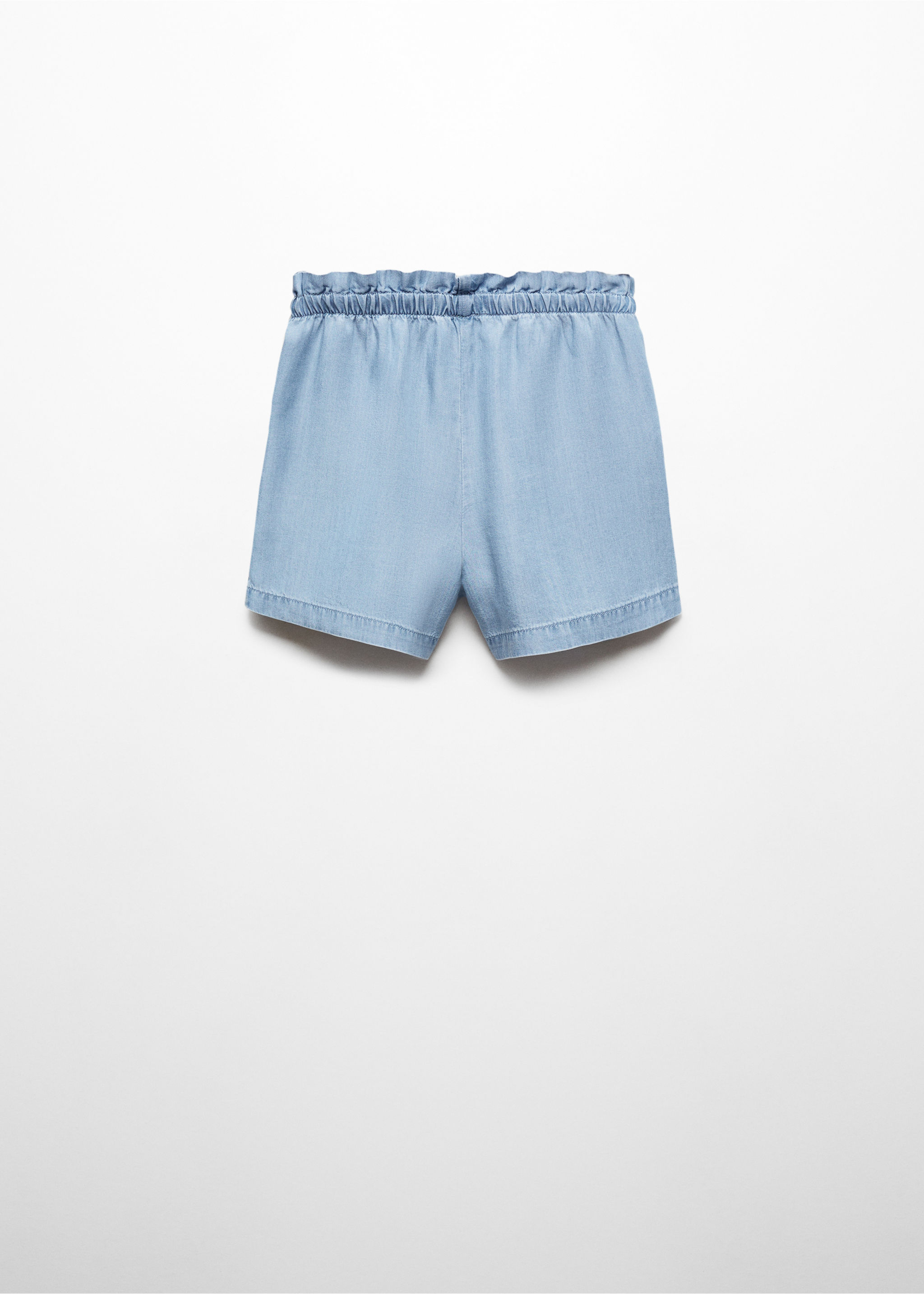 Lyocell shorts with elastic waist - Reverse of the article