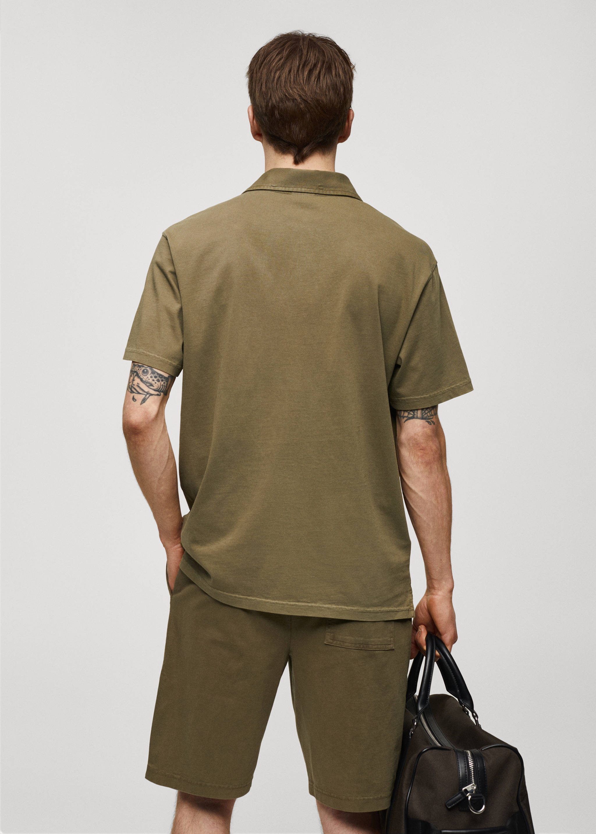 Polo 100 % coton relaxed-fit - Verso de l’article