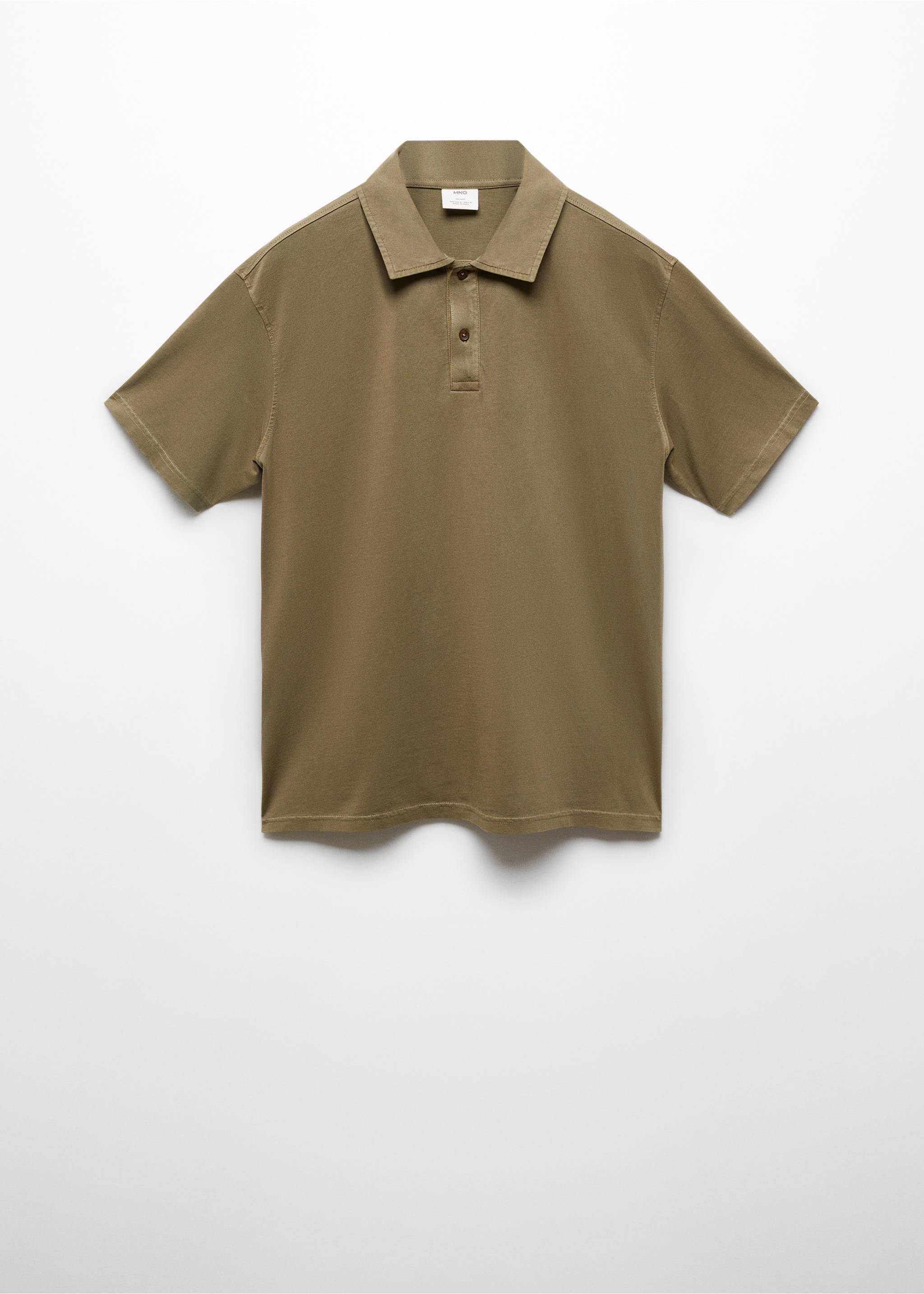 Polo 100 % coton relaxed-fit - Article sans modèle, Kaki. Ref: 67077701-00.