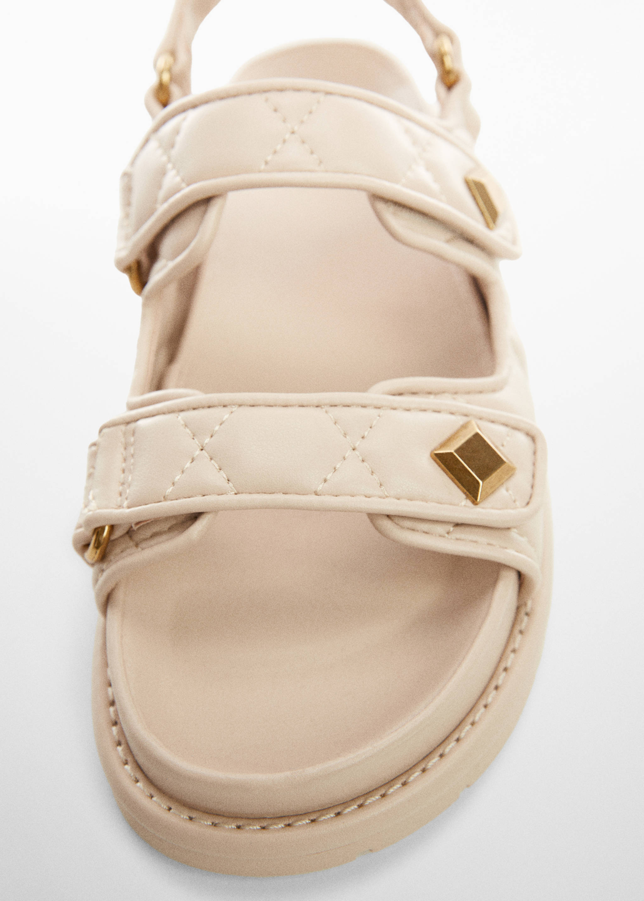 Platform quilted sandals - Details of the article 1