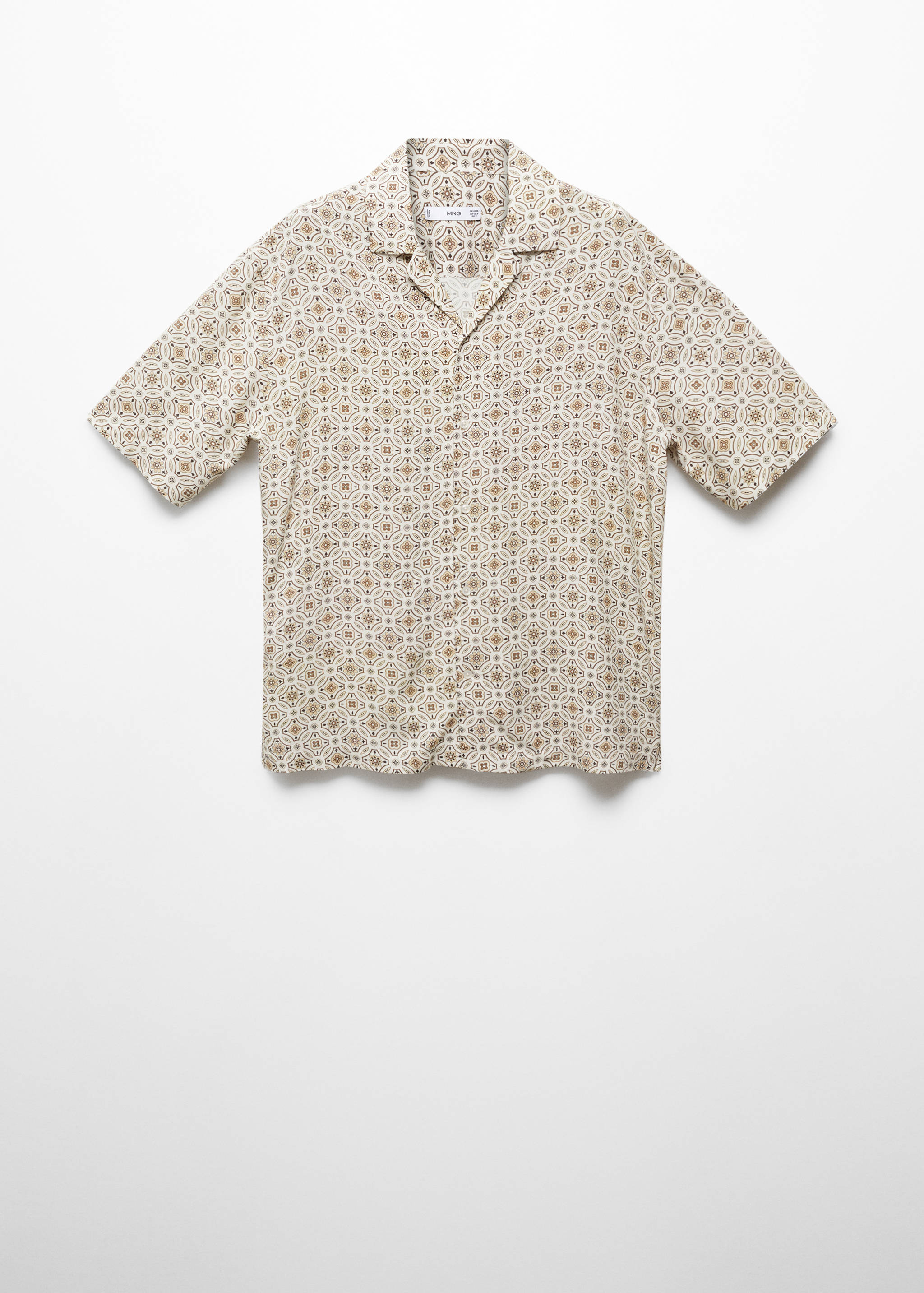 Printed fluid regular-fit shirt - Article without model