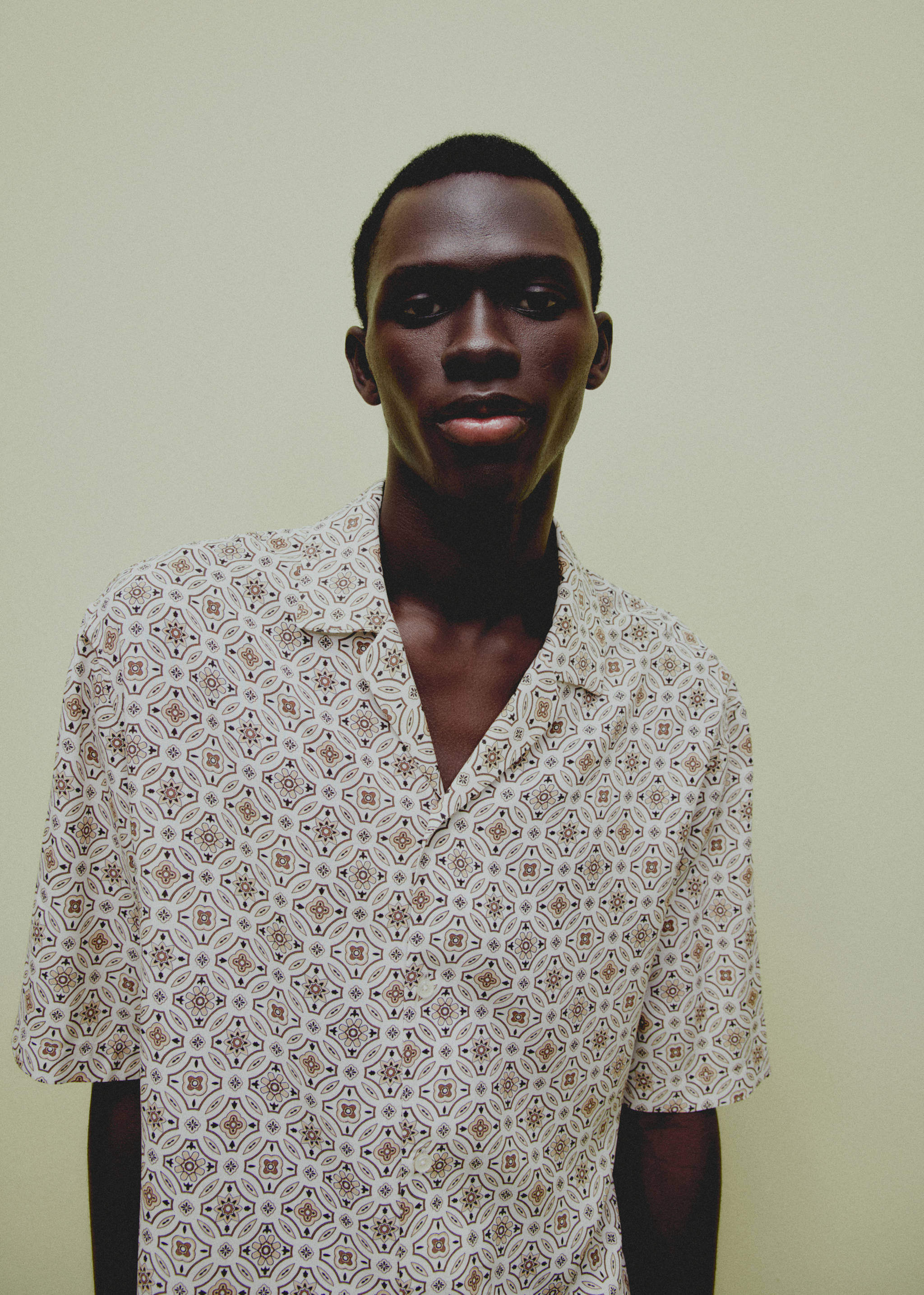 Printed fluid regular-fit shirt - Details of the article 5