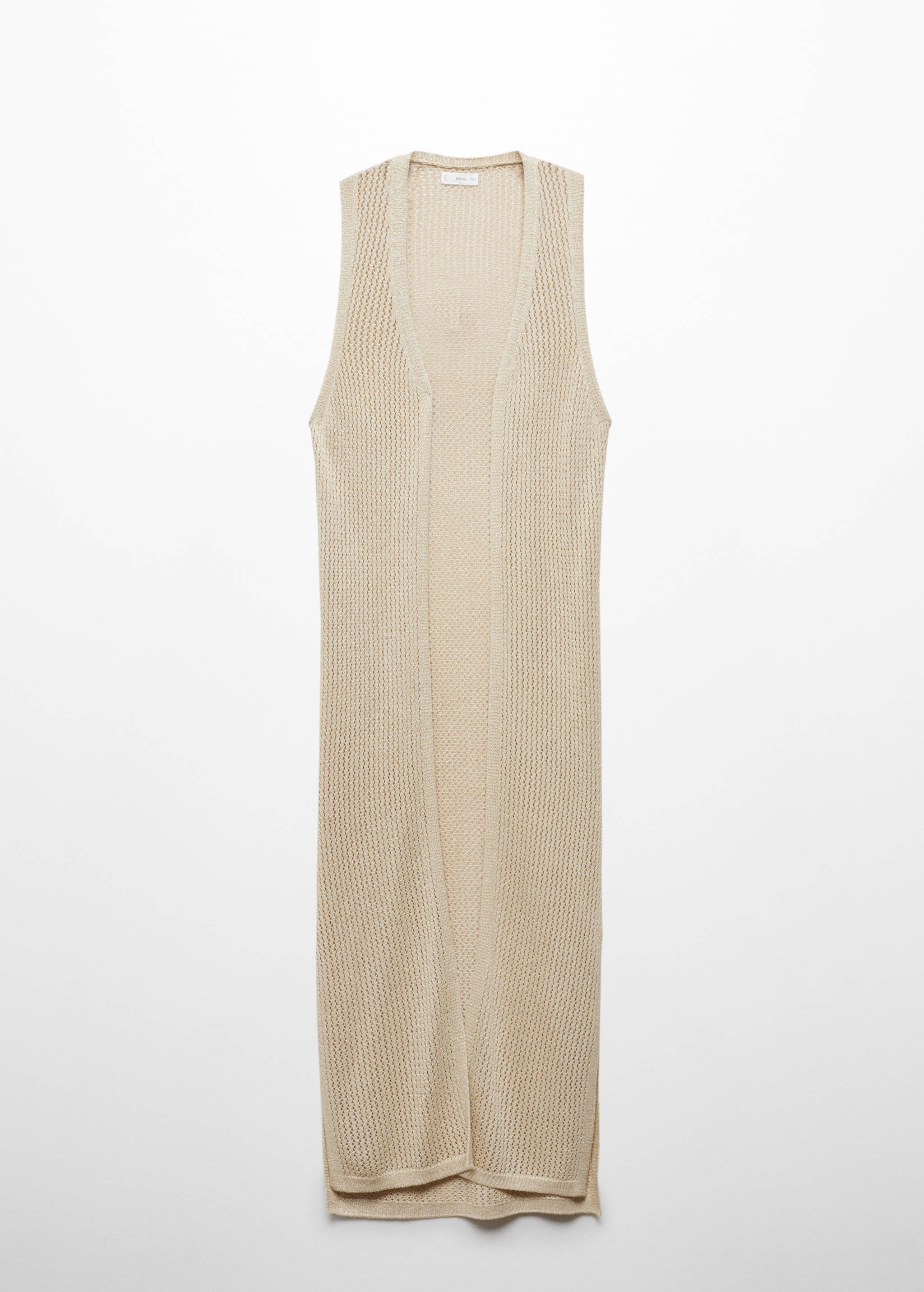 Openwork lurex waistcoat - Article without model