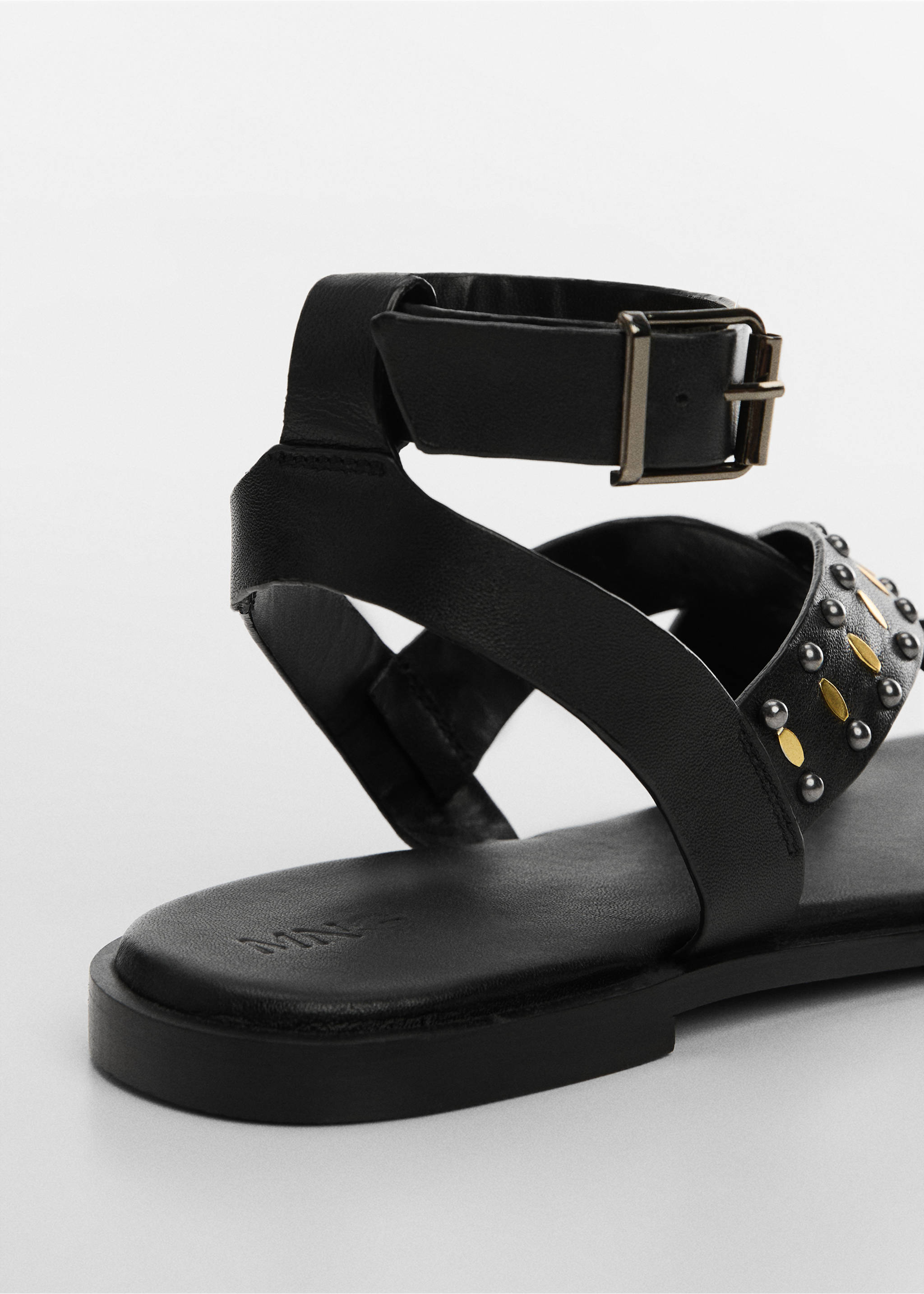 Sandali fasce perline - Dettaglio dell'articolo 1, Nero. Ref: 67077712-00.