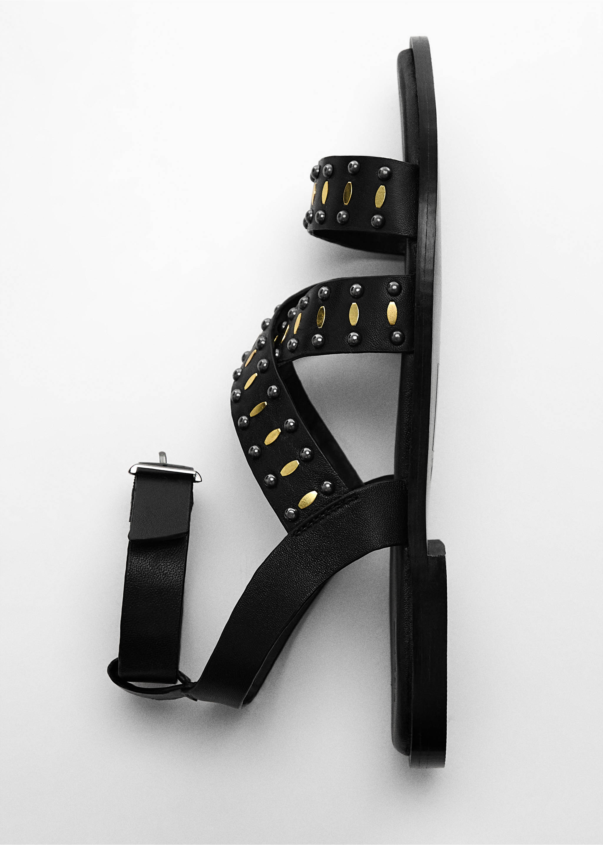 Sandali fasce perline - Dettaglio dell'articolo 5, Nero. Ref: 67077712-00.