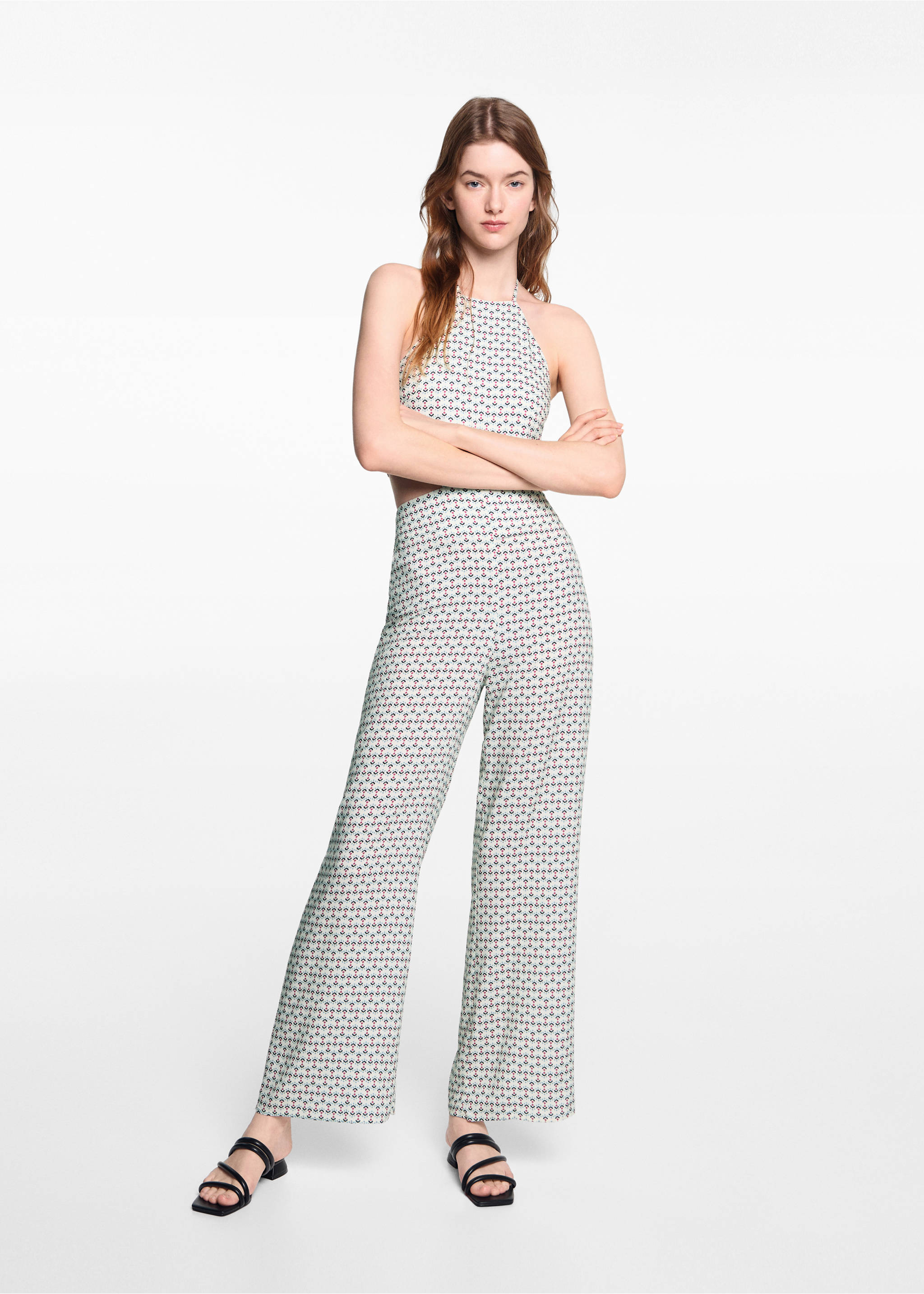 Combinaison imprimée ouvertures - Plan général, Blanc cassé. Ref: 67077714-00.