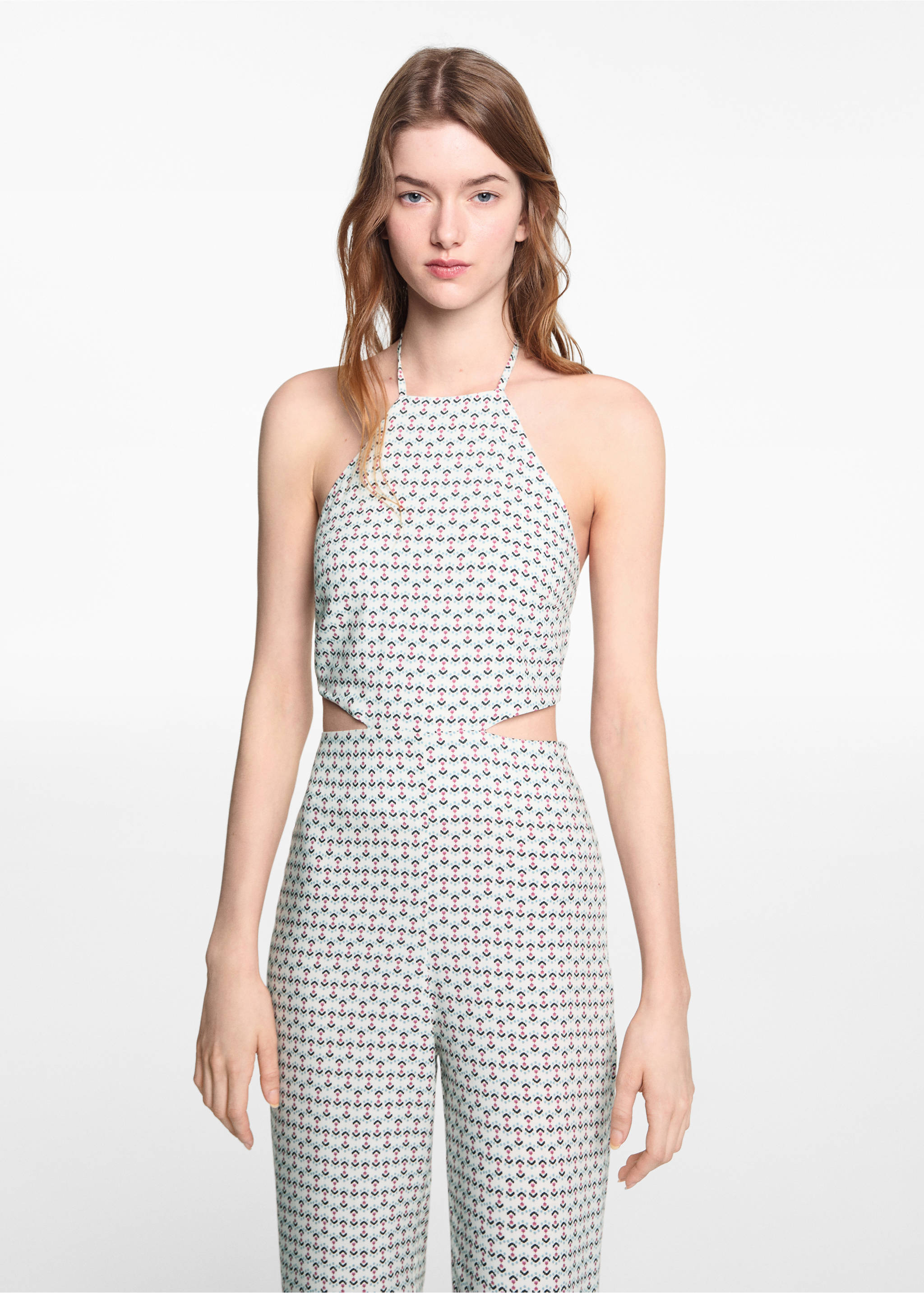 Combinaison imprimée ouvertures - Plan moyen, Blanc cassé. Ref: 67077714-00.