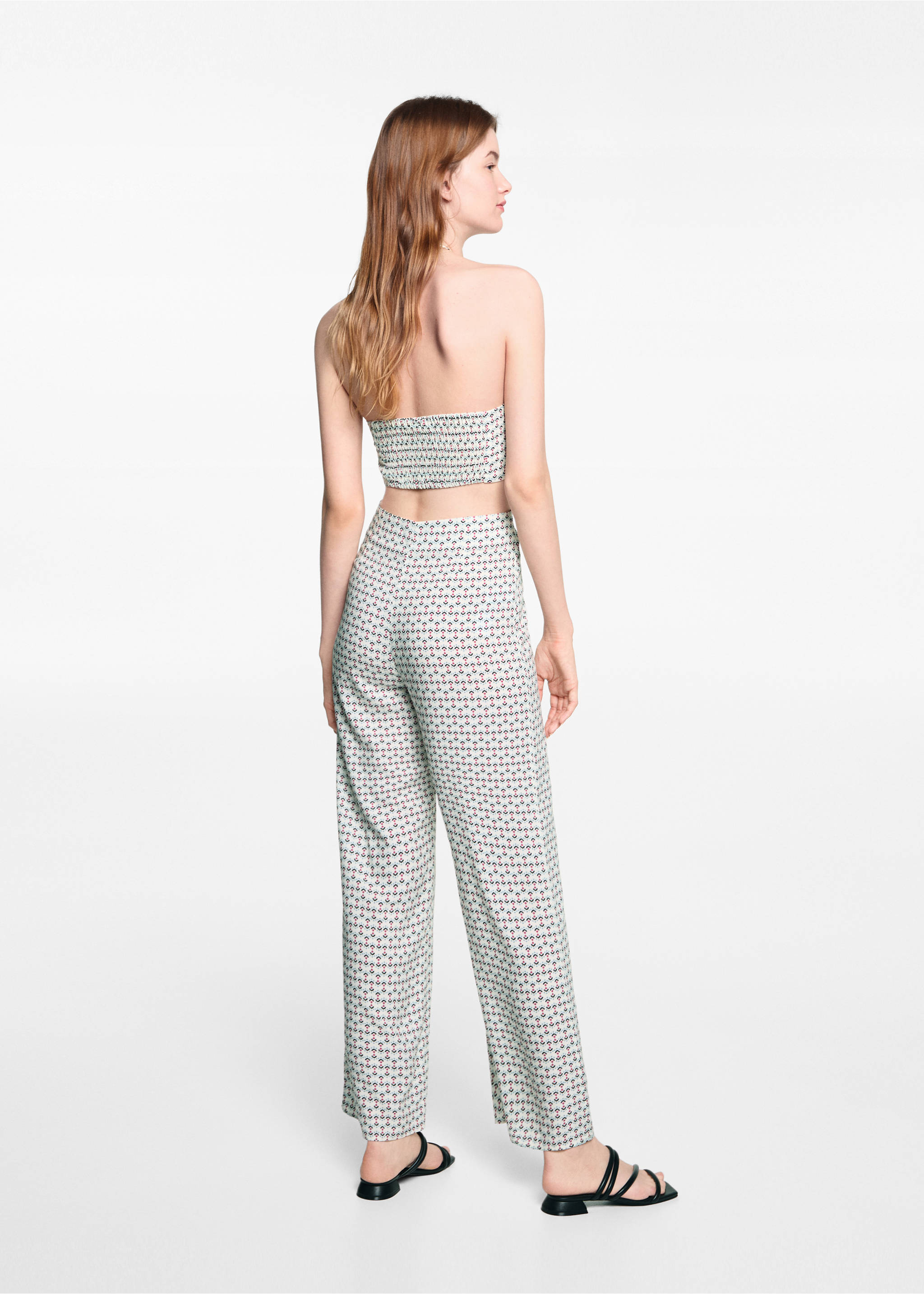 Combinaison imprimée ouvertures - Verso de l’article, Blanc cassé. Ref: 67077714-00.