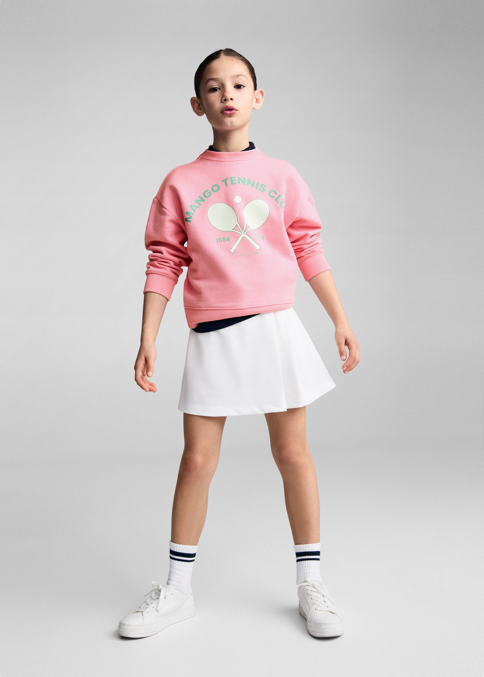 Wide pleated skirt - General plane