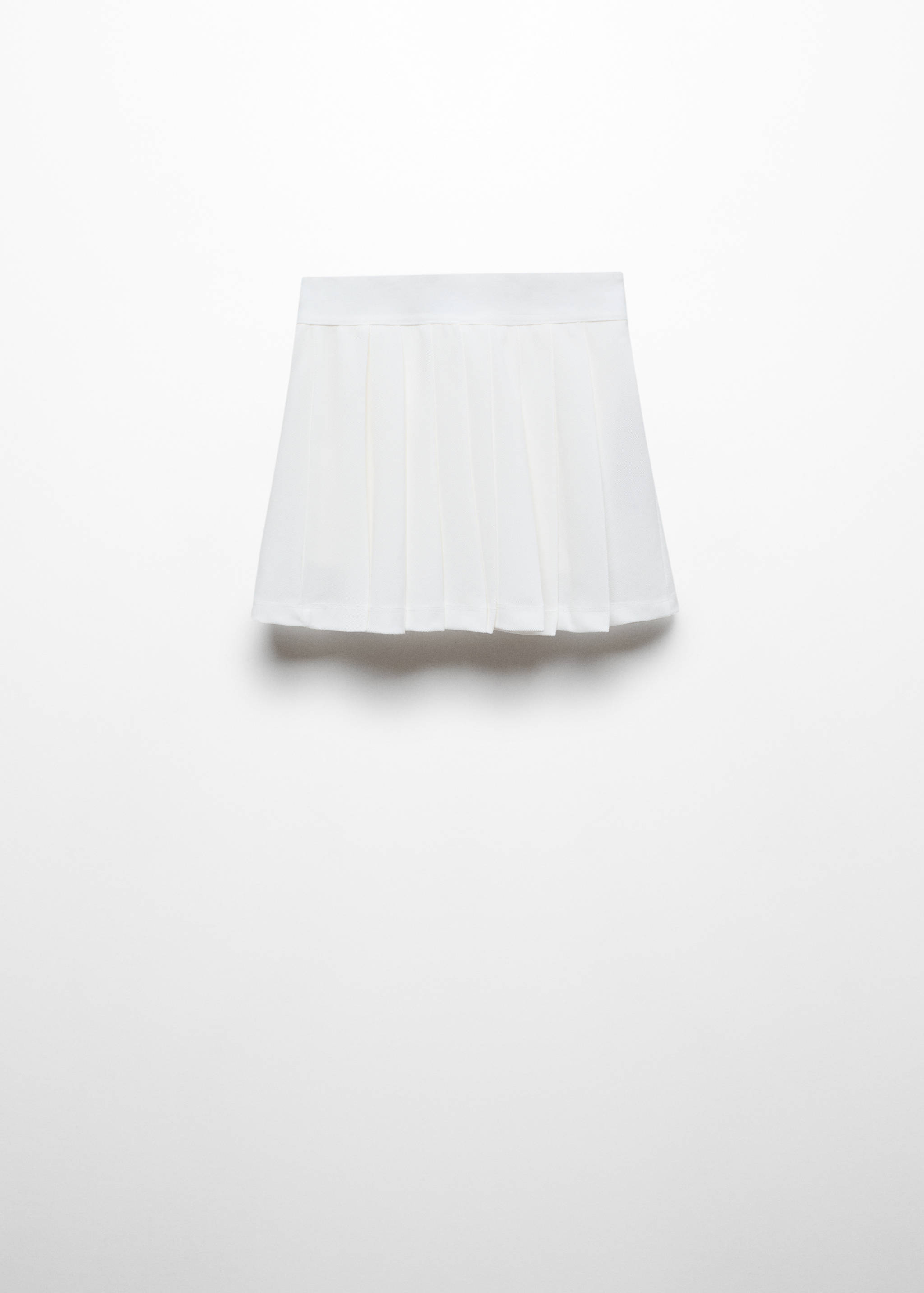 Wide pleated skirt - Reverse of the article