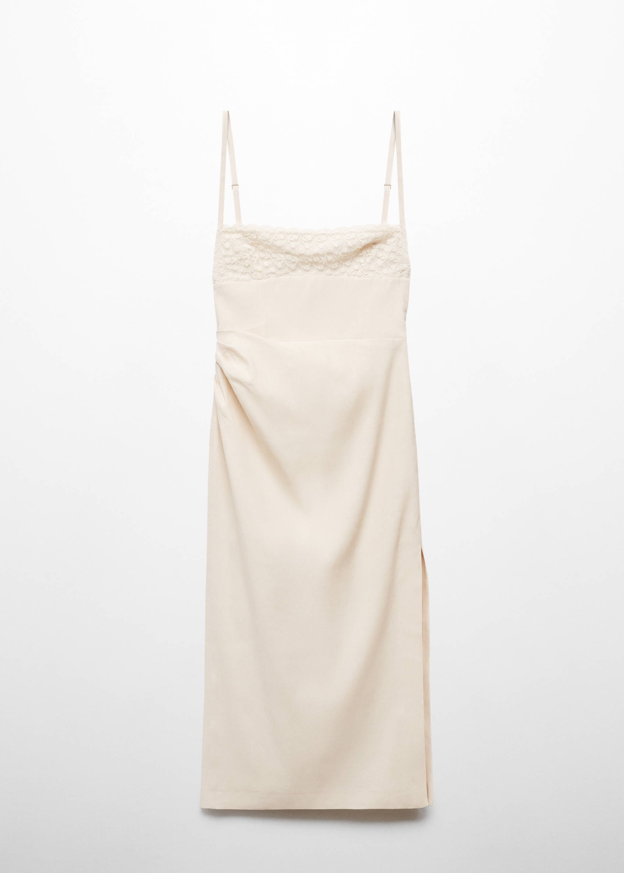 Vestido lino detalle bordado - Artículo sin modelo