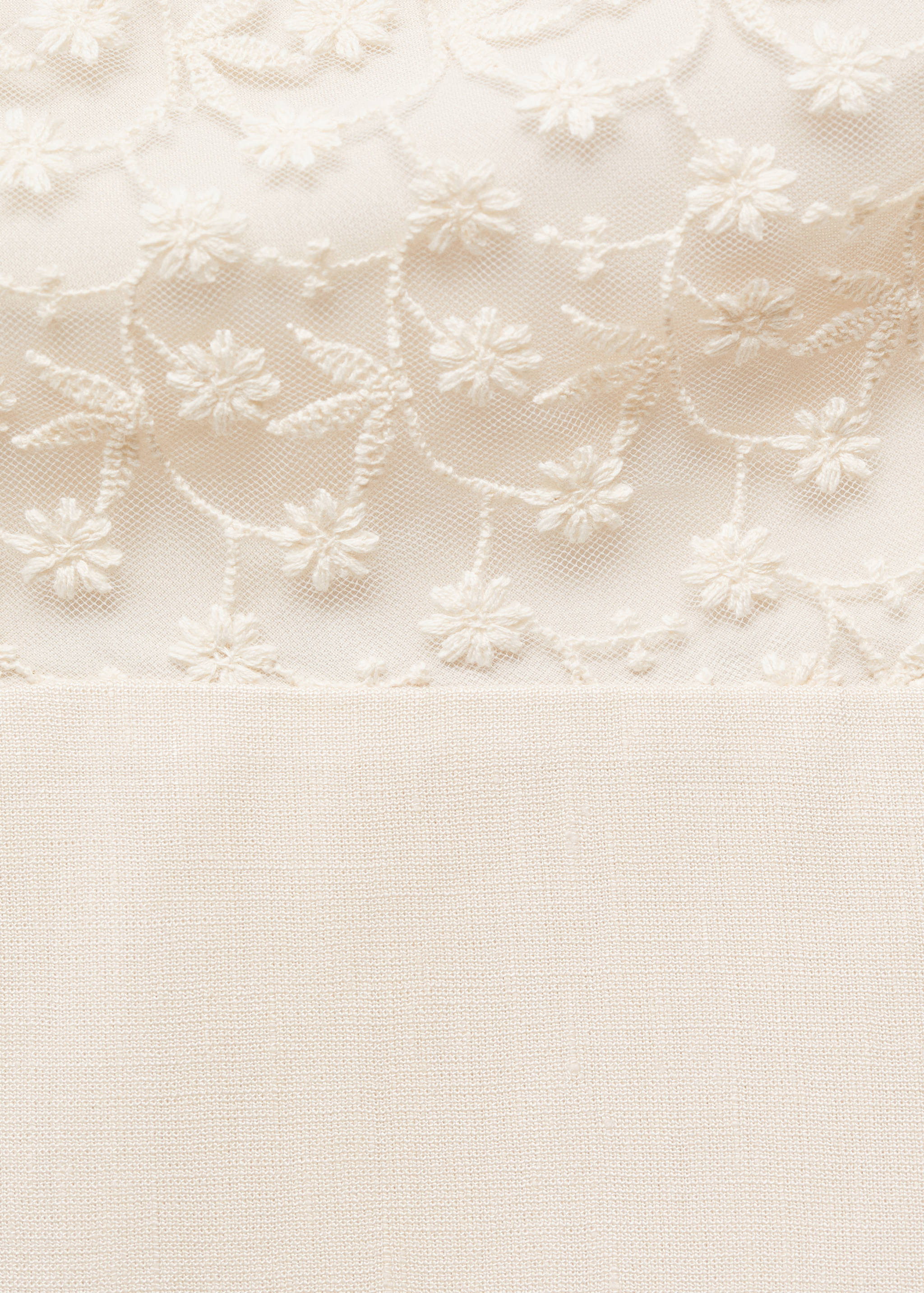 Vestido lino detalle bordado - Detalle del artículo 8