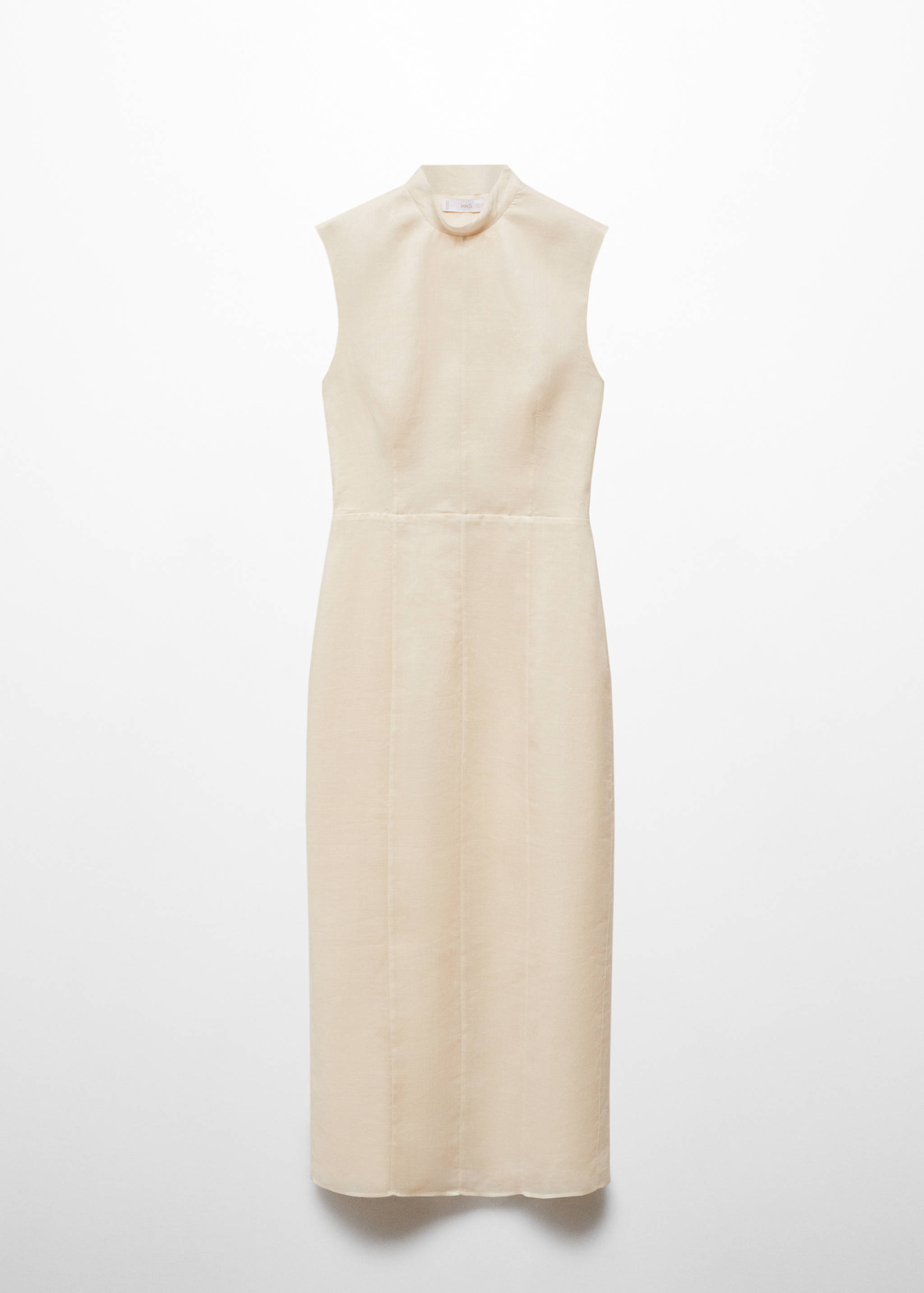 Open-back ramie dress - Article without model