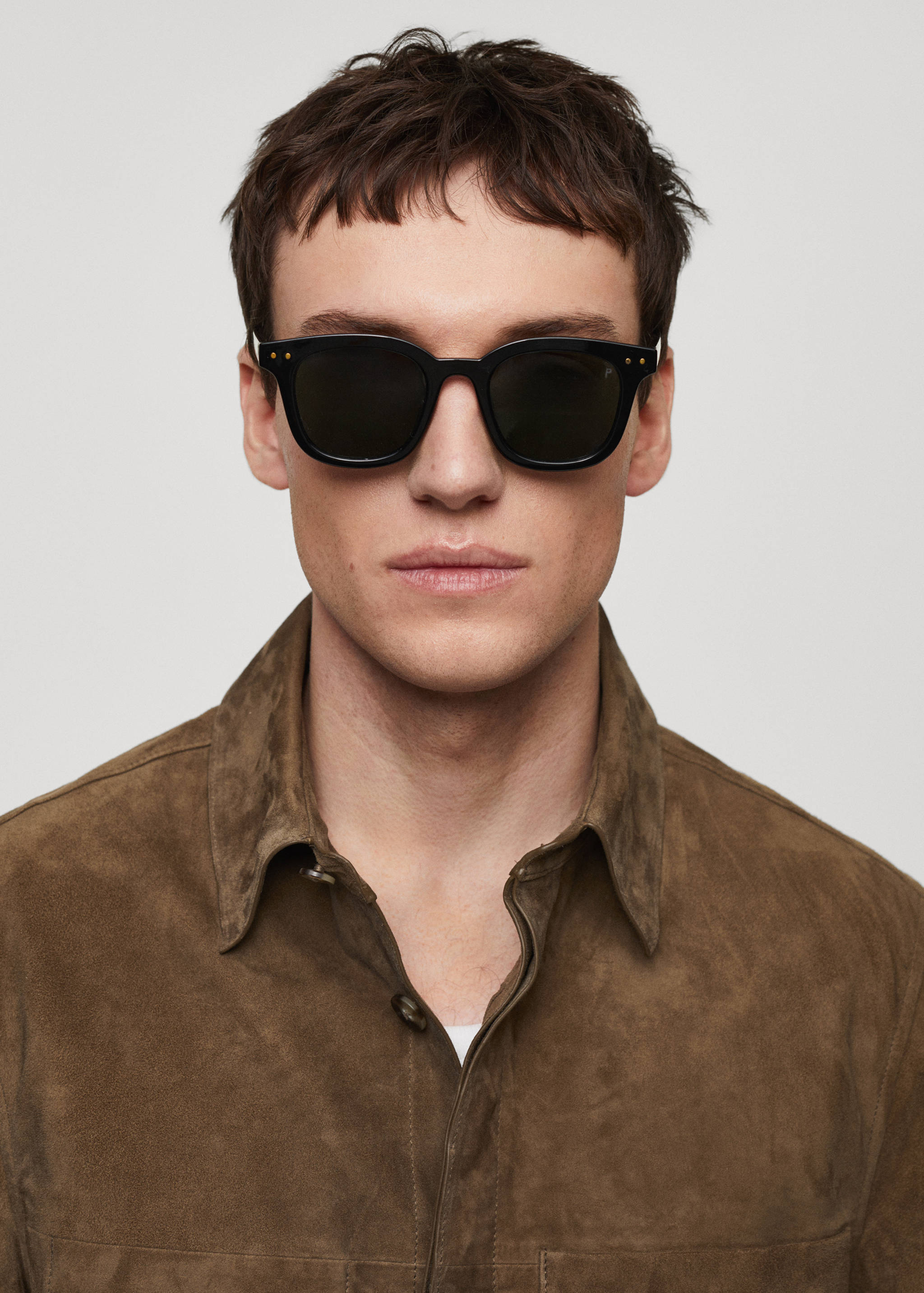 Sobrecamisa 100% pell girada butxaca - Detall de l'article 1