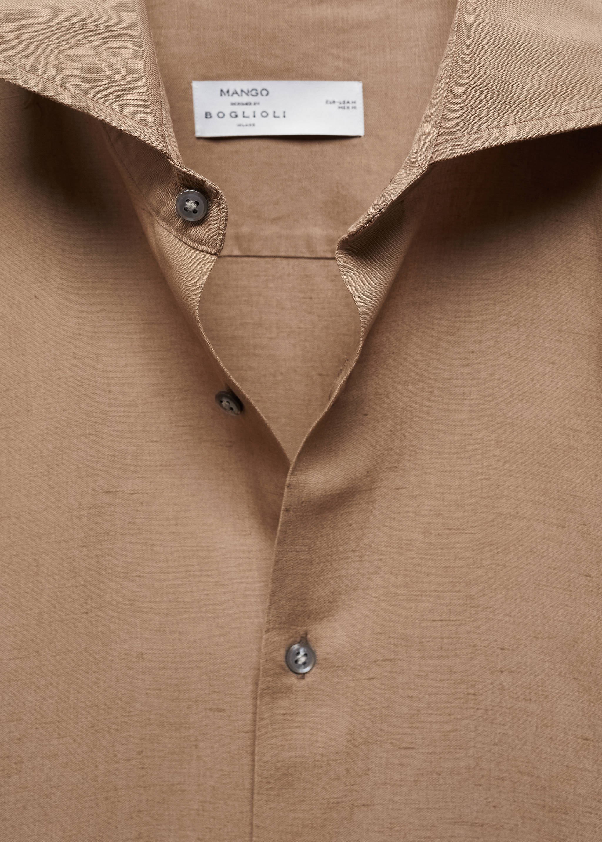 Camisa slim fit tencel lli - Detall de l'article 8