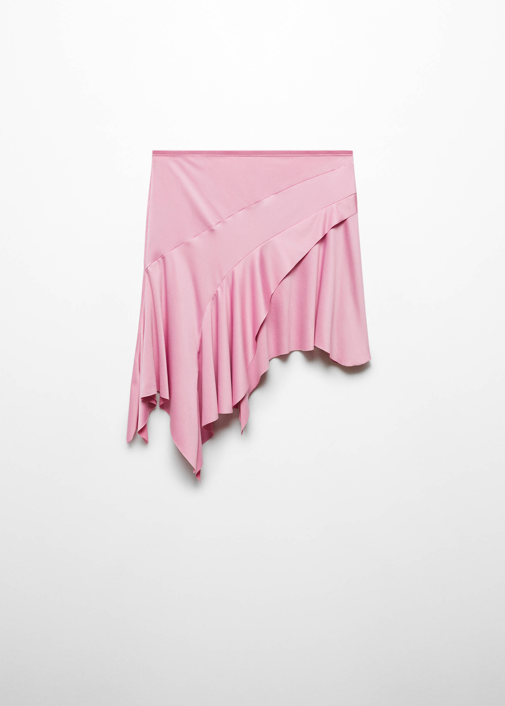 Asymmetrischer Rock mit Rüschen - Artikel ohne Model