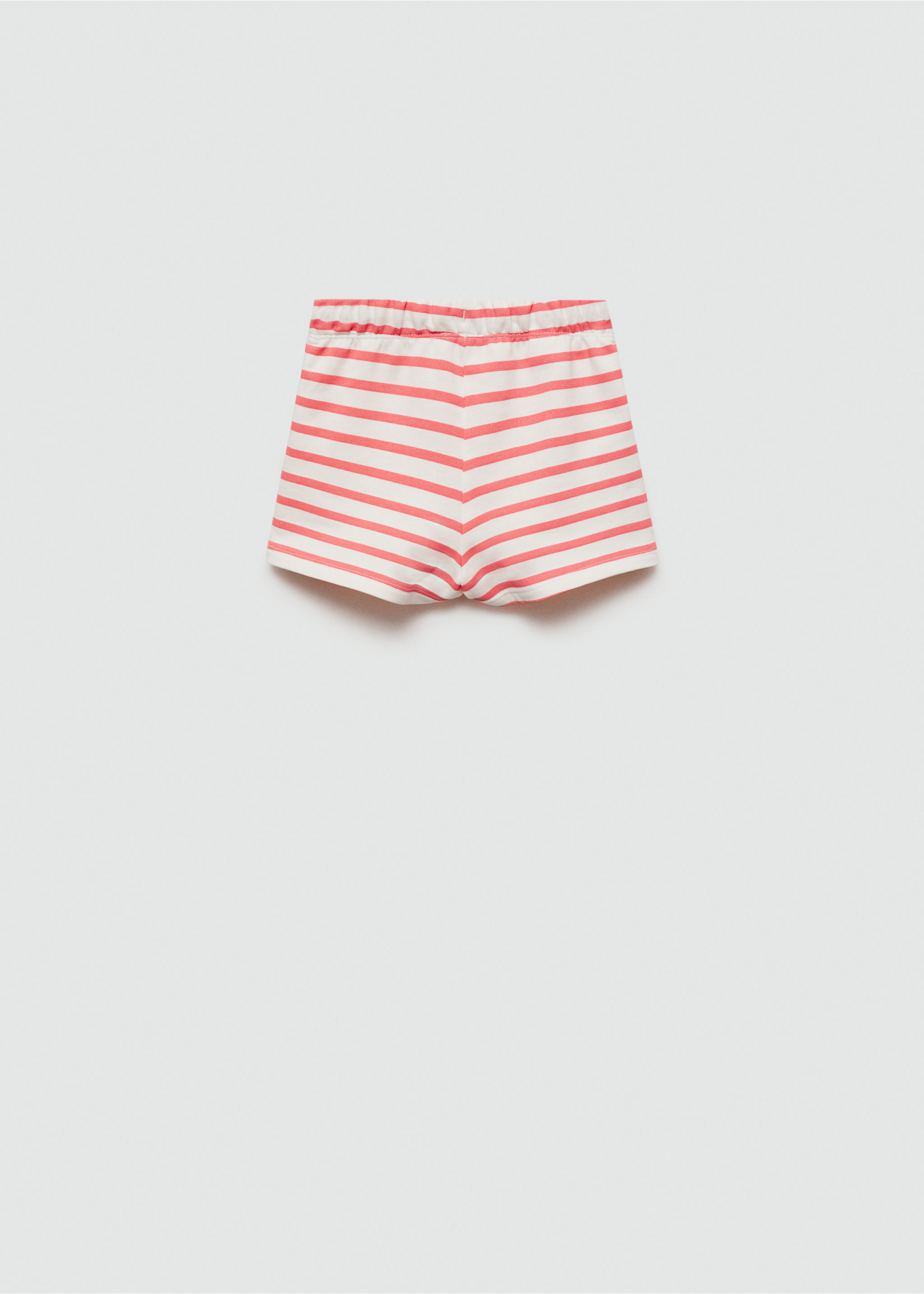 Striped cotton shorts - Reverse of the article