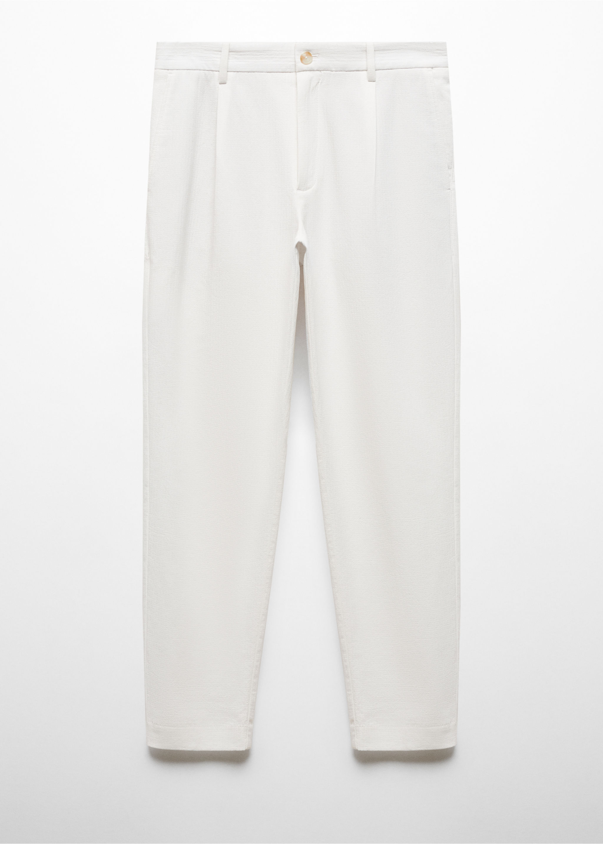 Pantalon coton brodé à pinces - Article sans modèle