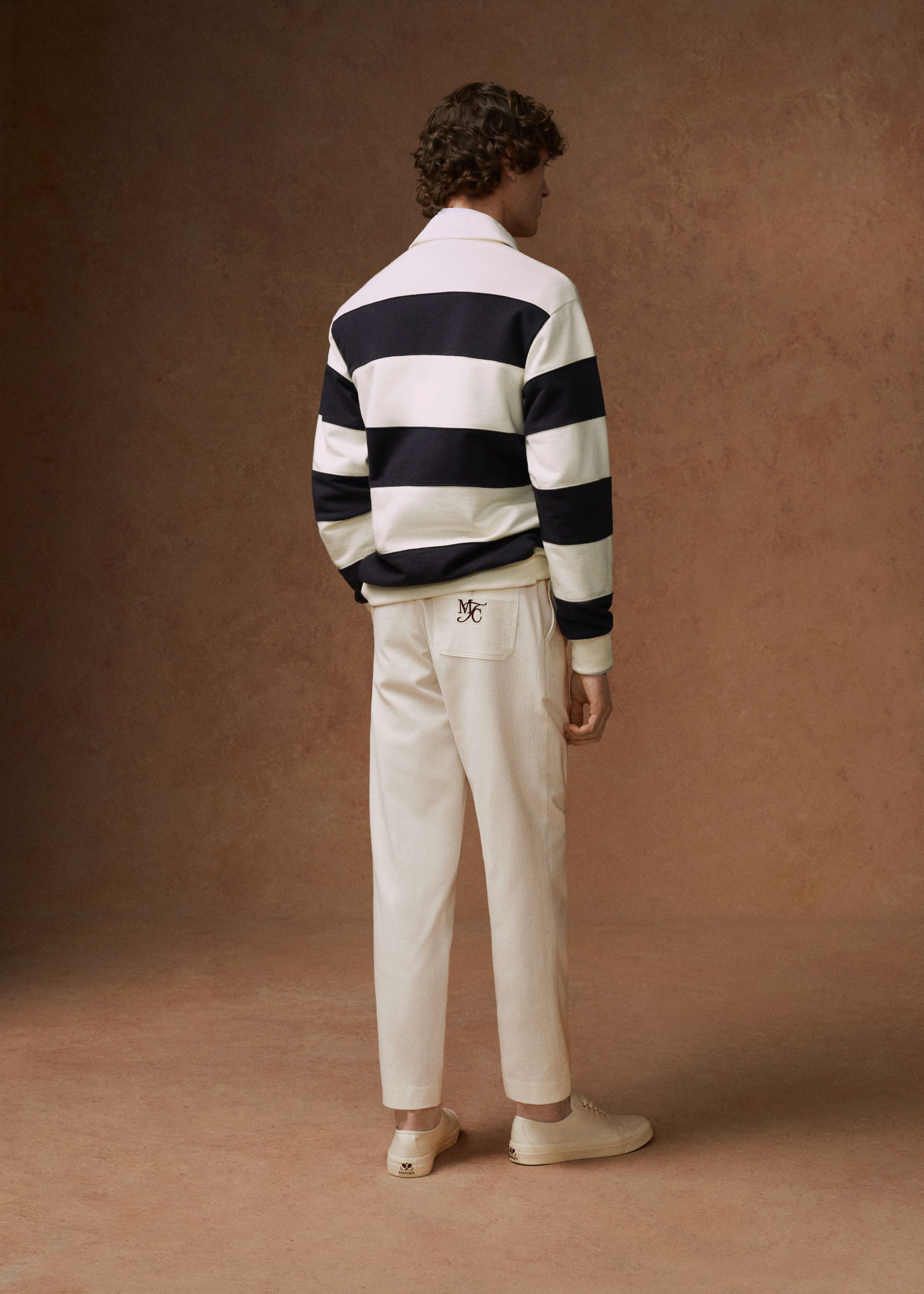 Pantalon coton brodé à pinces - Détail de l'article 5