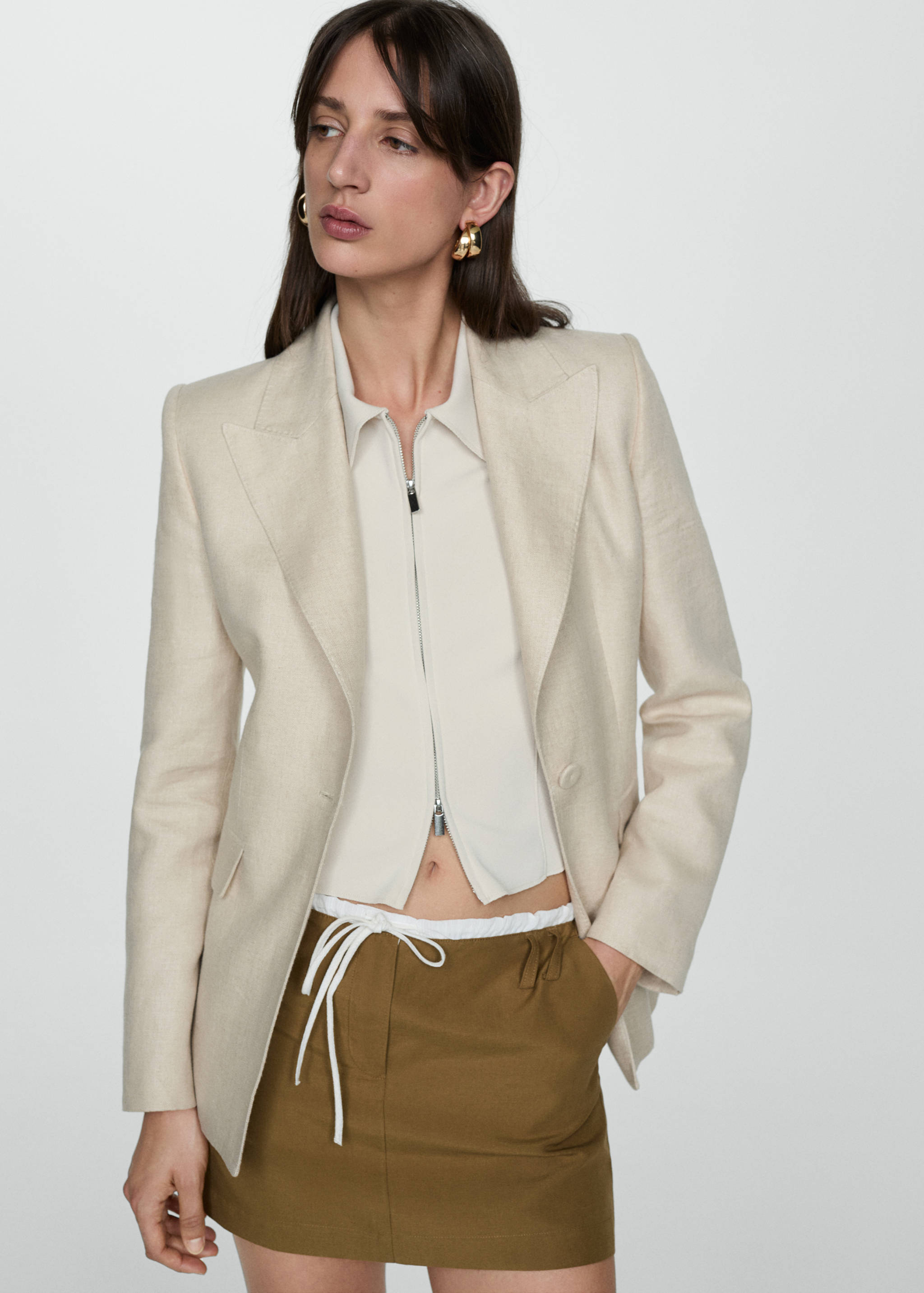 Minifalda cintura contraste - Detalle del artículo 1