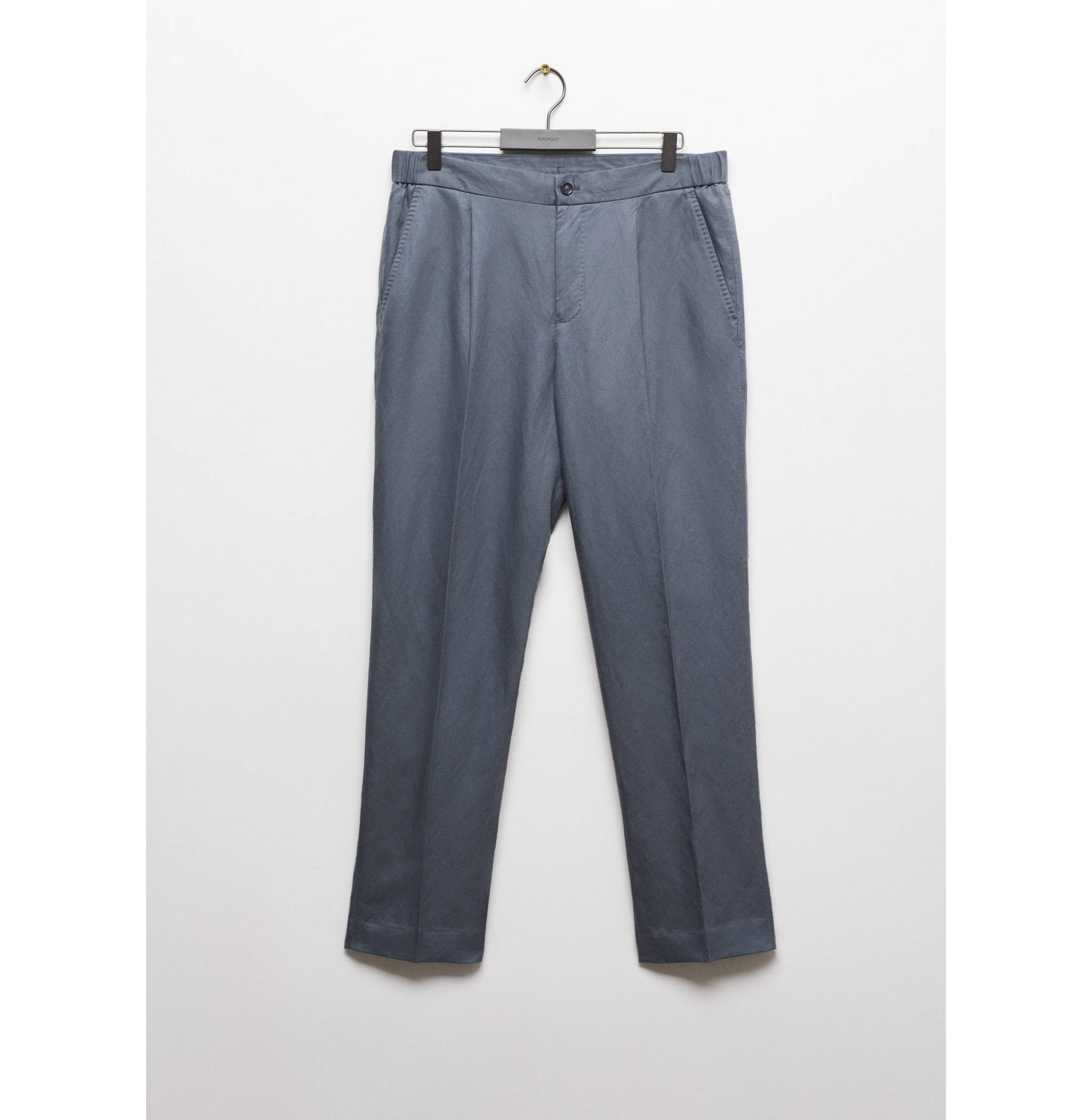 Tencel-linen pleated trousers - Article without model