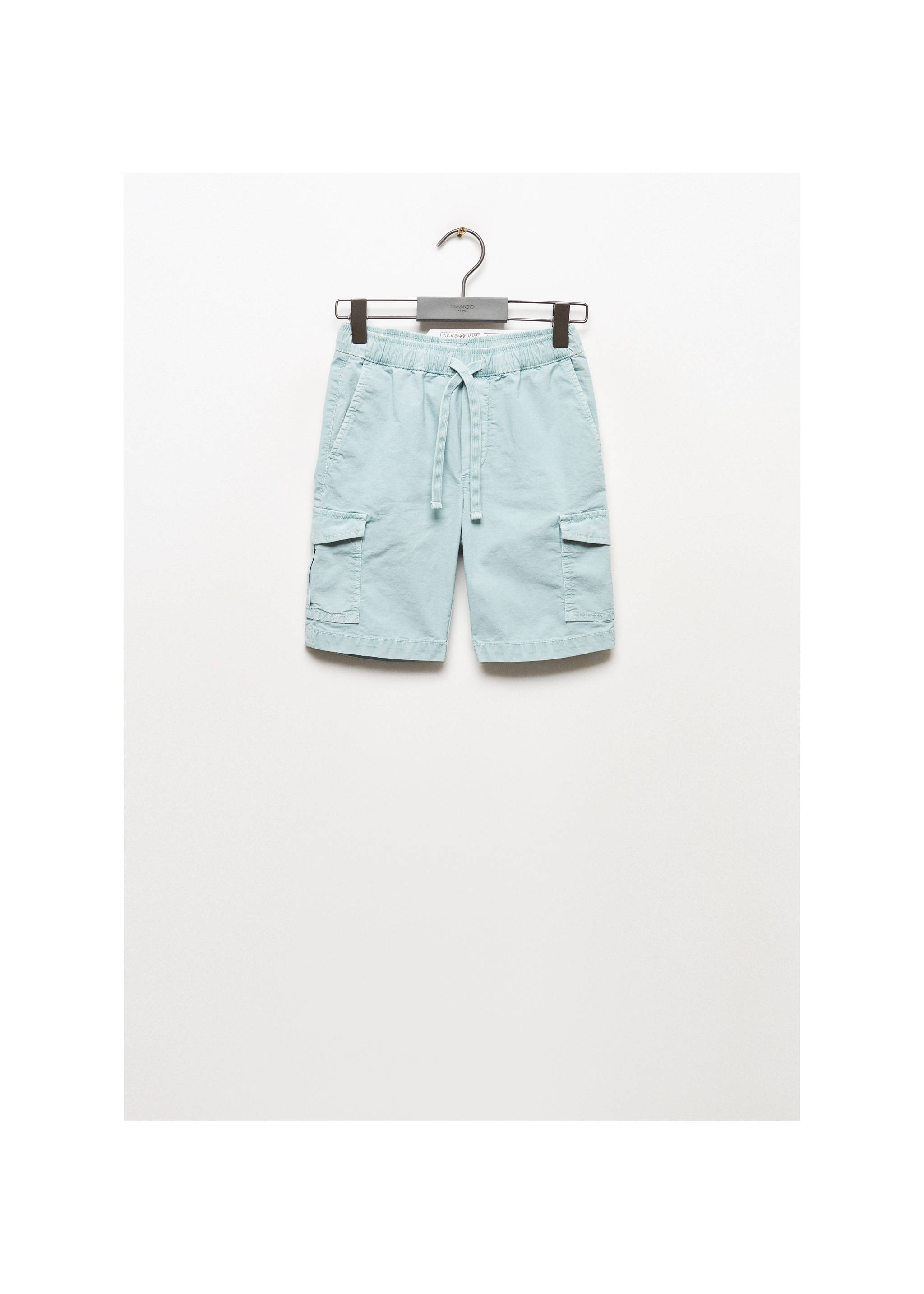 Cargo pockets Bermuda shorts - Article without model, Turquoise. Ref: 67078269-00.