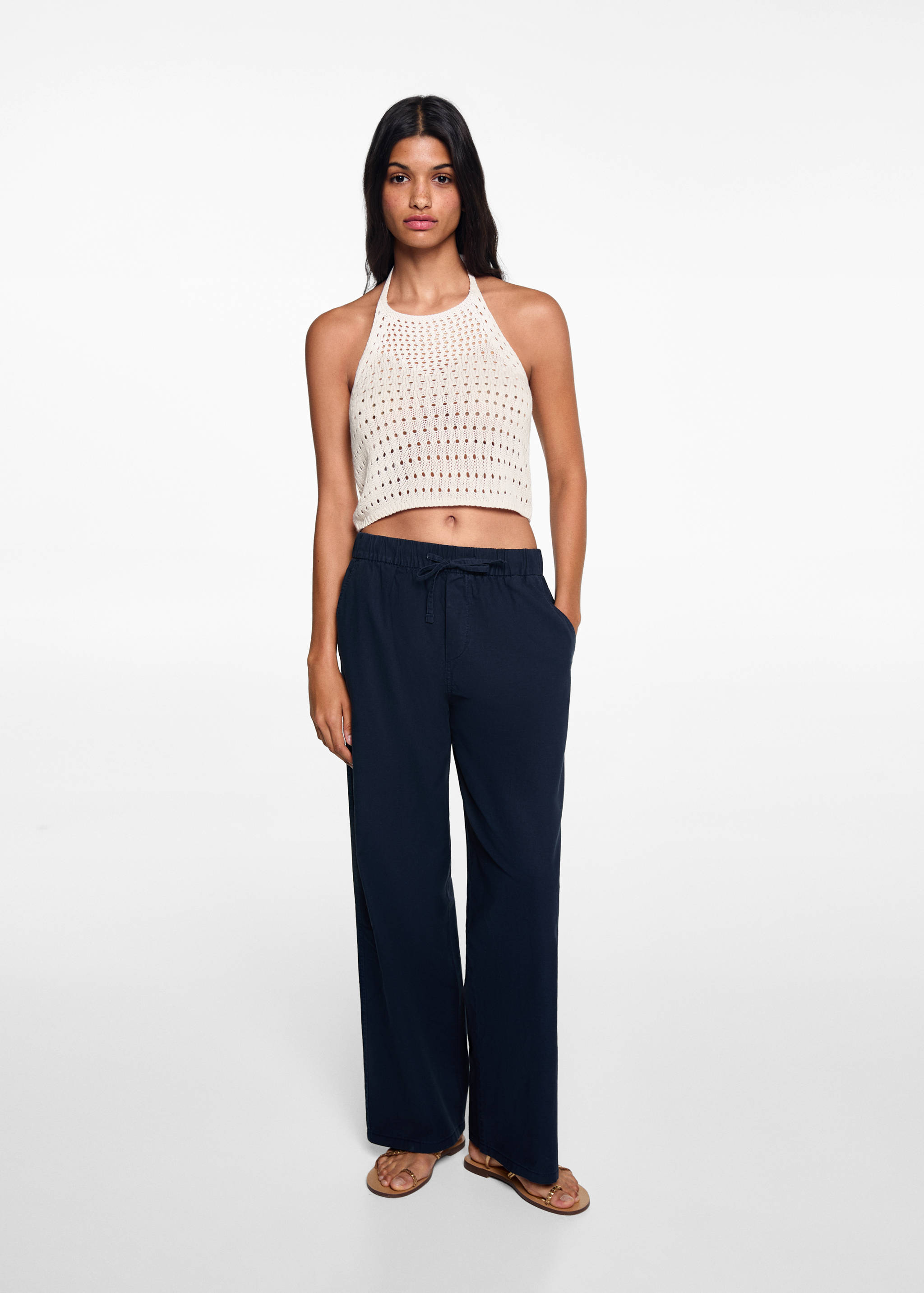 Top crochet cuello halter - Plano general