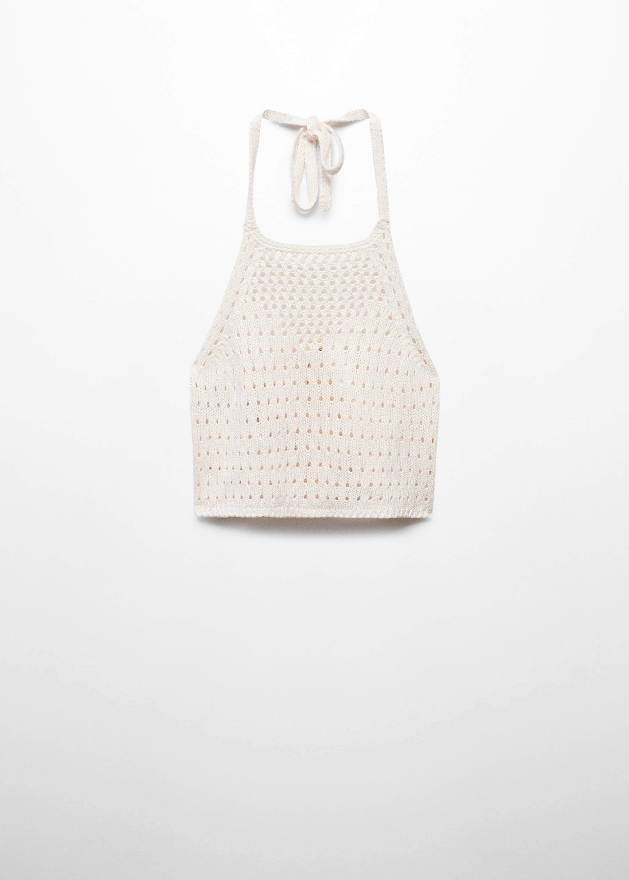 Top crochet cuello halter - Artículo sin modelo