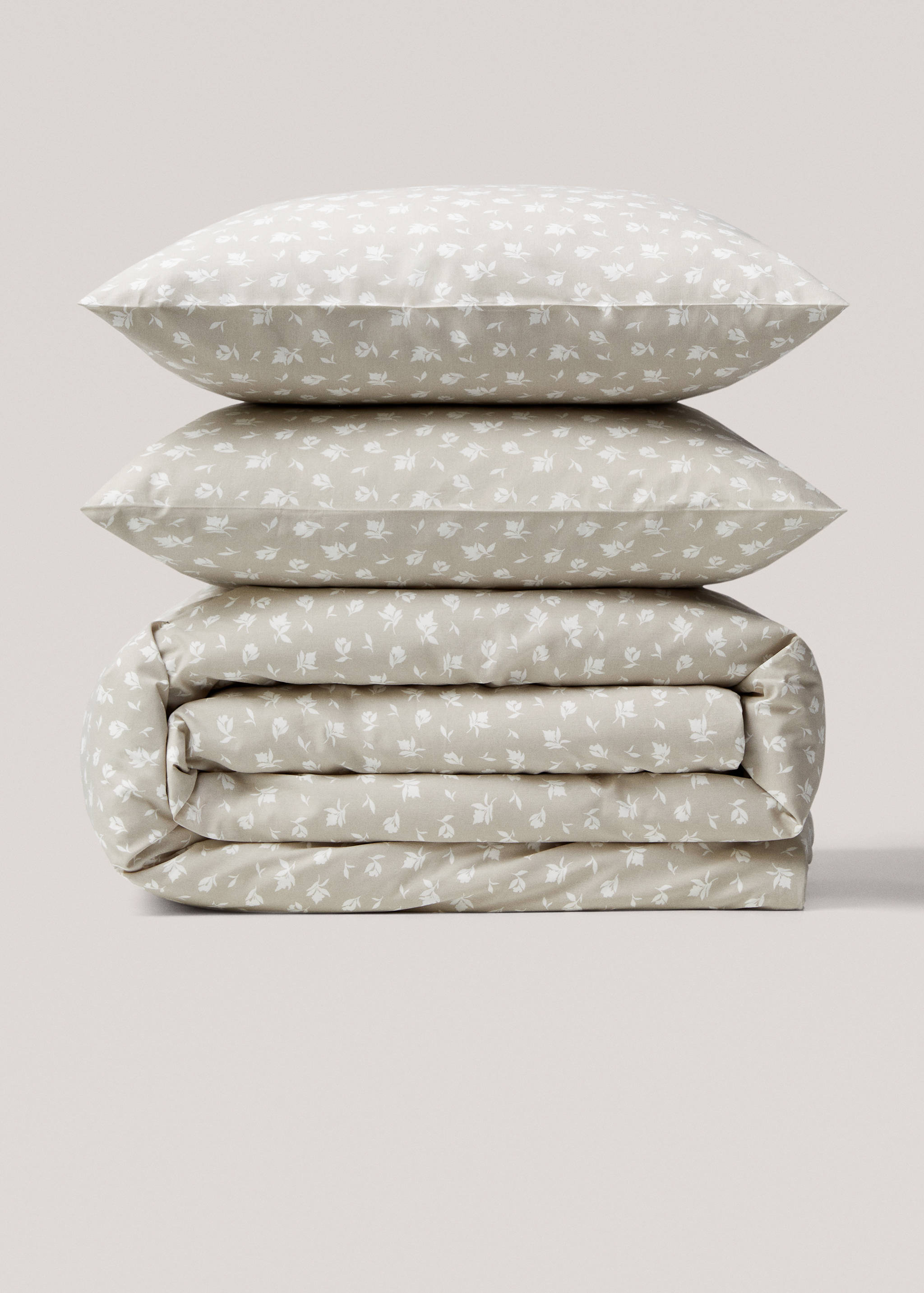 Capa de edredão de algodão às flores reversível (cama 180 cm) - Artigo sem modelo