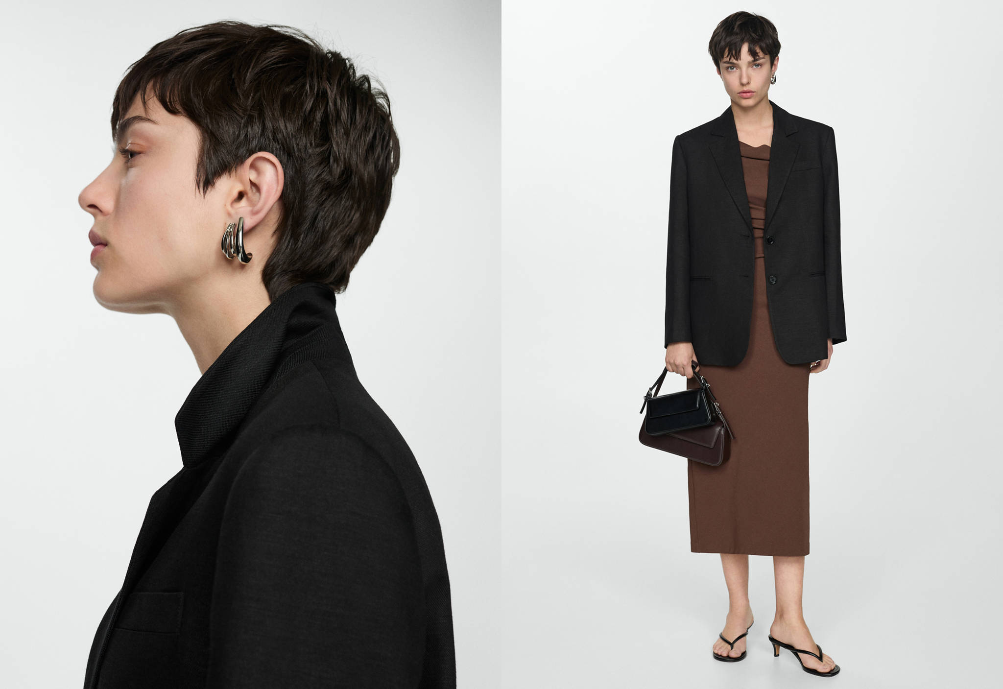 Blazer lin boutons - Plan panoramique