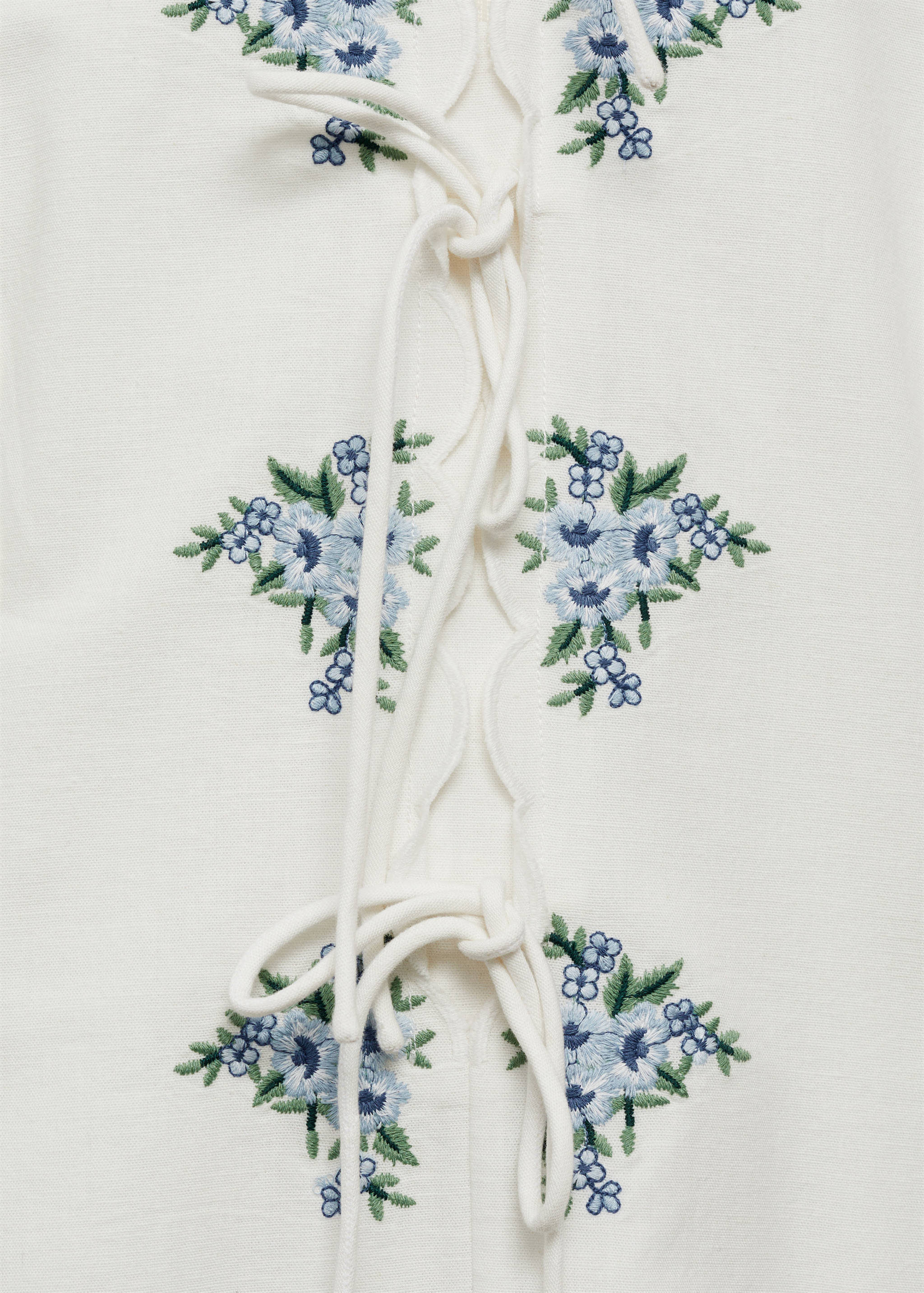Bow embroidered dress - Details of the article 8