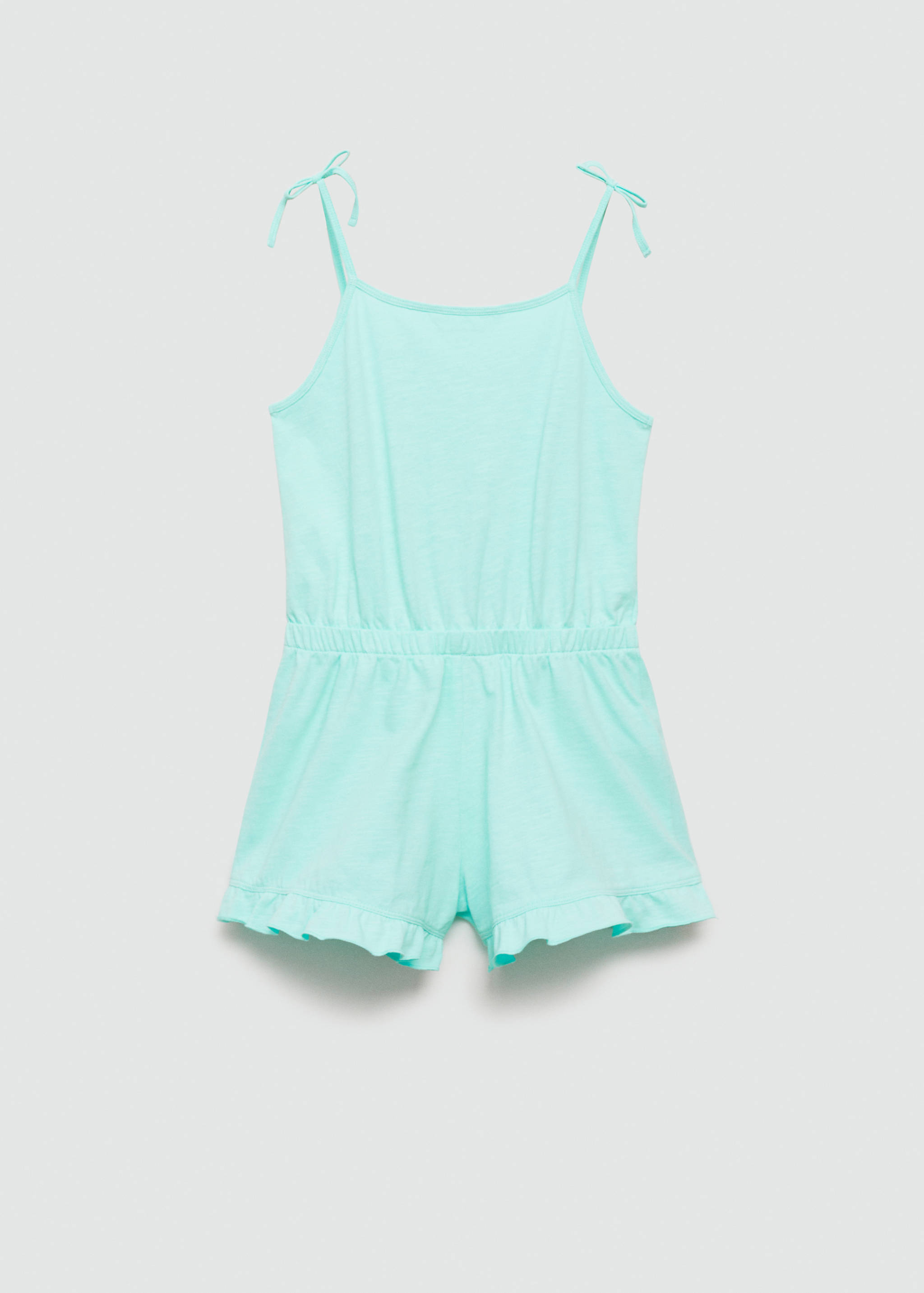 Kurzer Baumwoll-Jumpsuit - Rückseite des Artikels