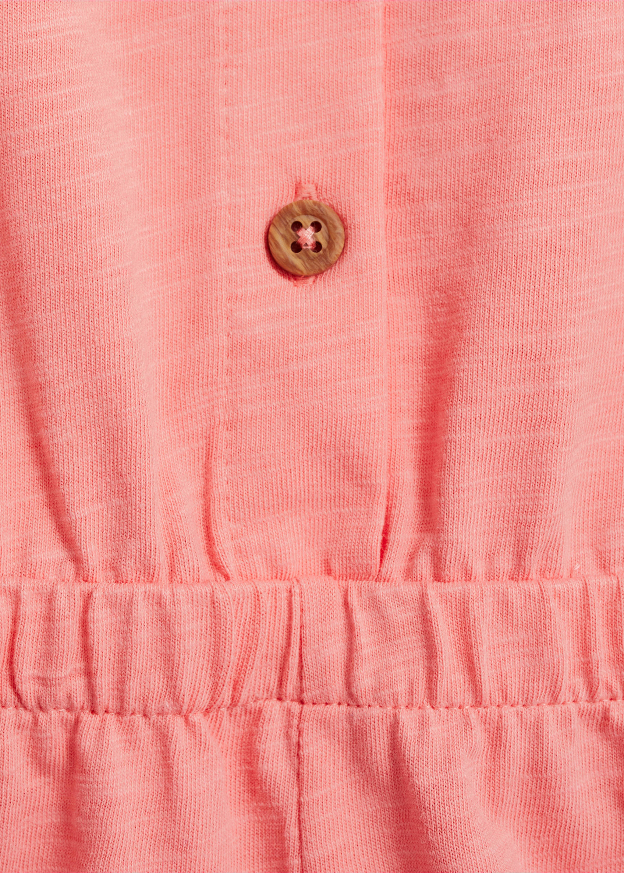 Kurzer Baumwoll-Jumpsuit - Detail des Artikels 0, Neonpink. Ref: 67078648-00.