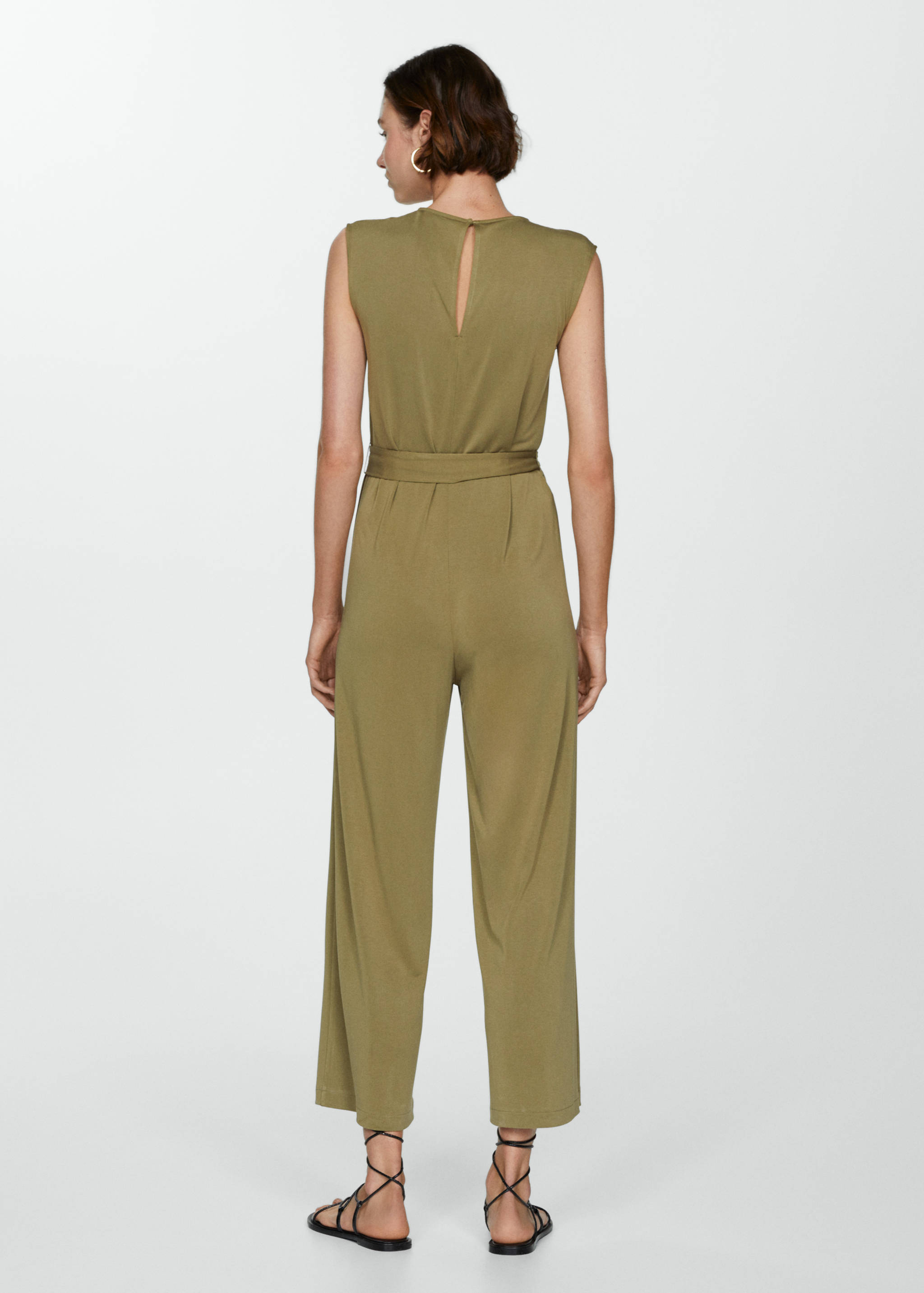 Bow long jumpsuit - Reverse of the article