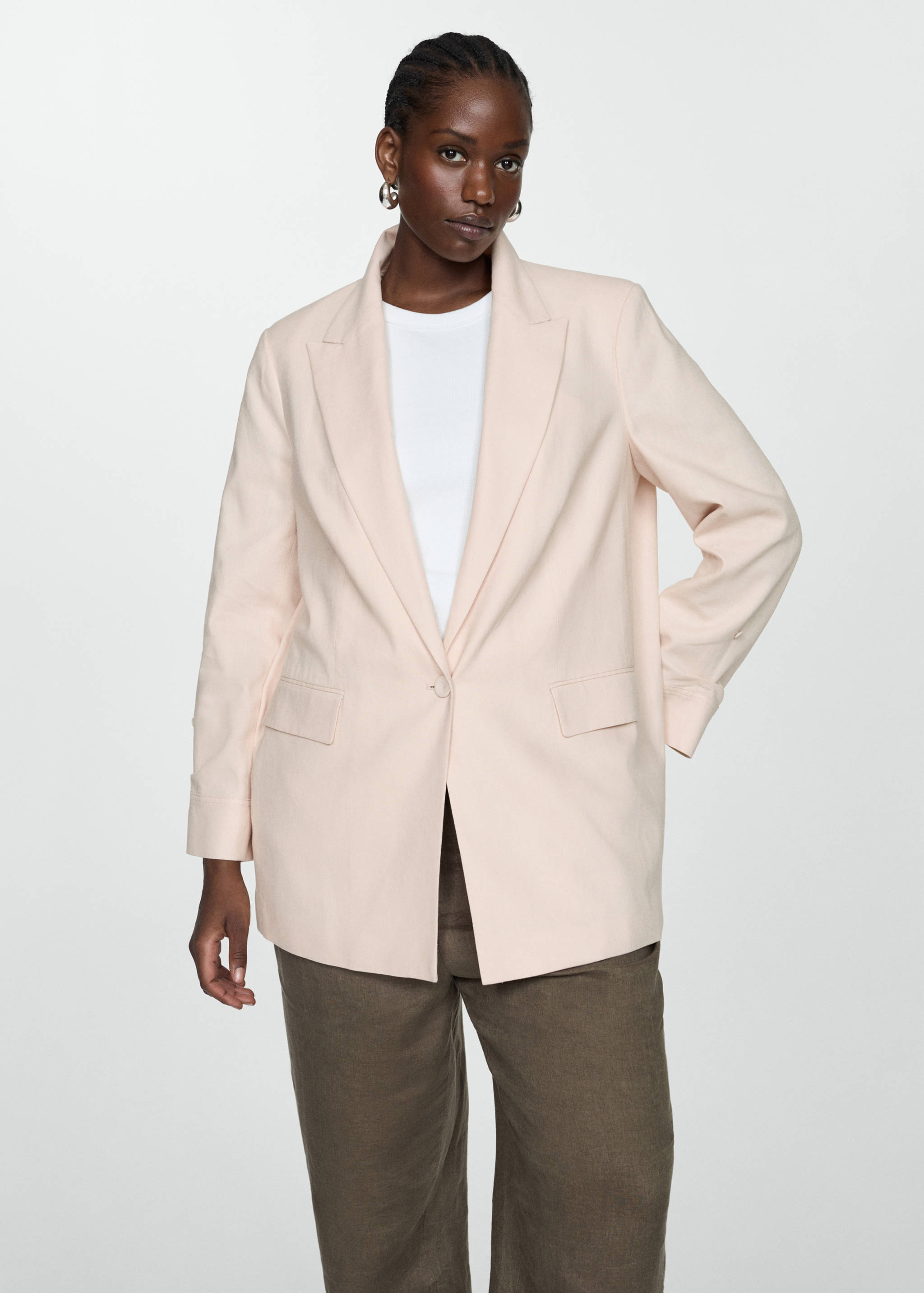 Leinenblazer mit geknöpften Manschetten - Detail des Artikels 5