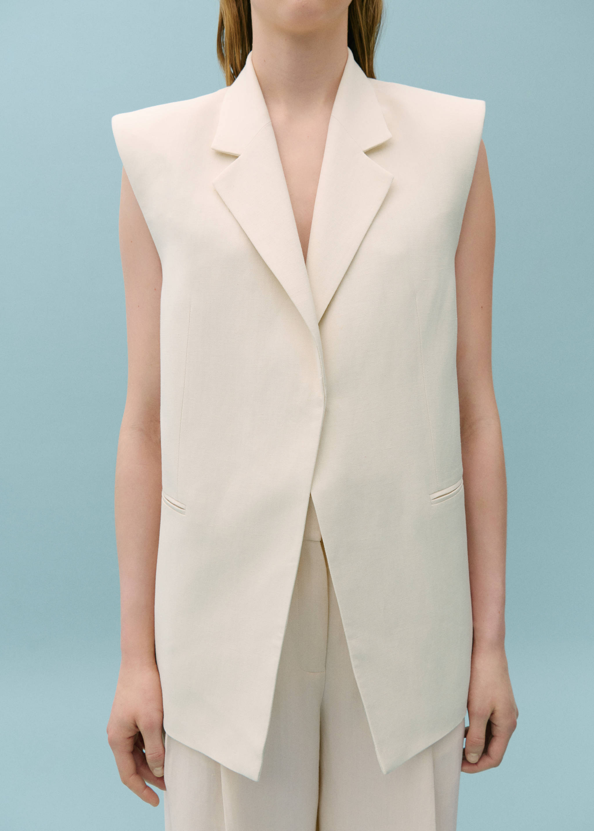 Suit vest with open back - Medium plane