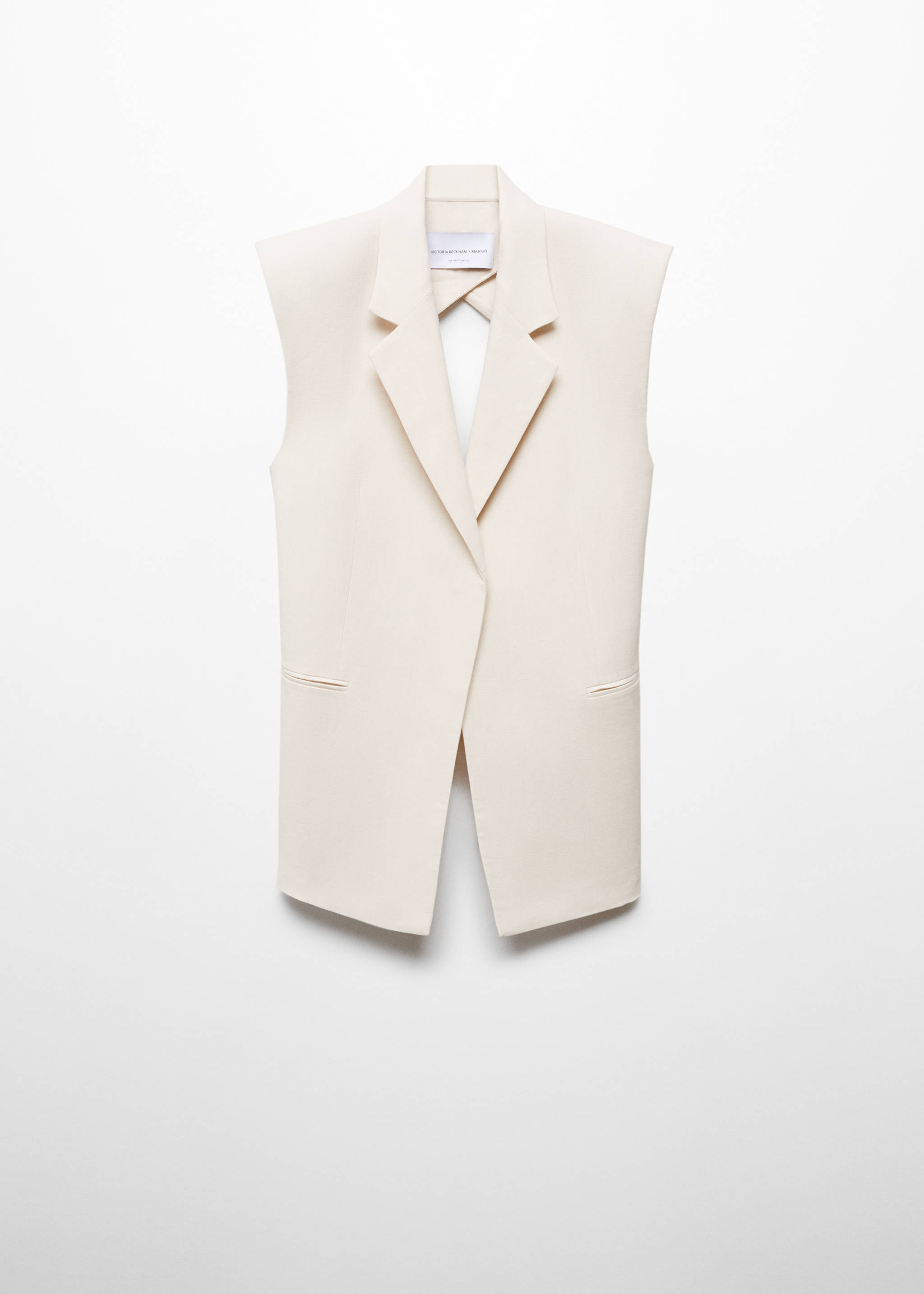 Suit vest with open back - Article without model