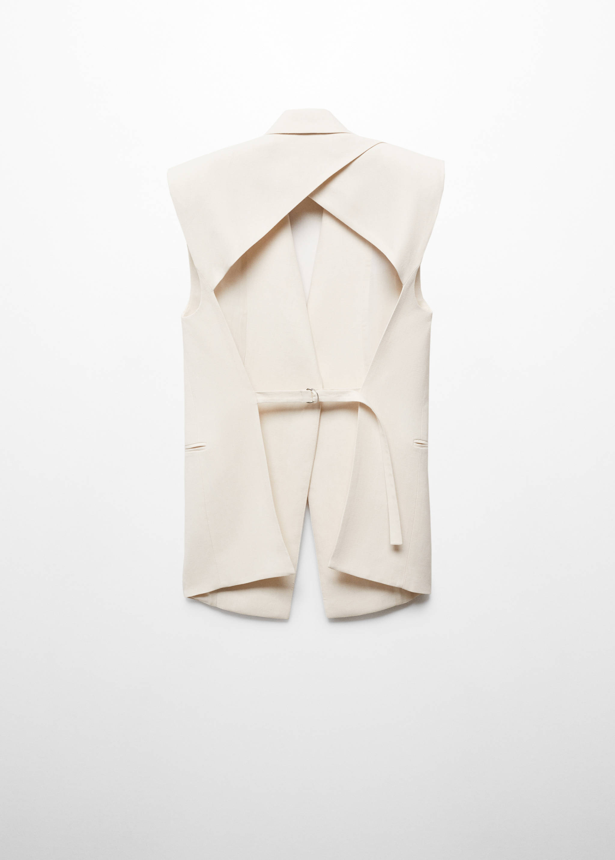 Suit vest with open back - Reverse of the article